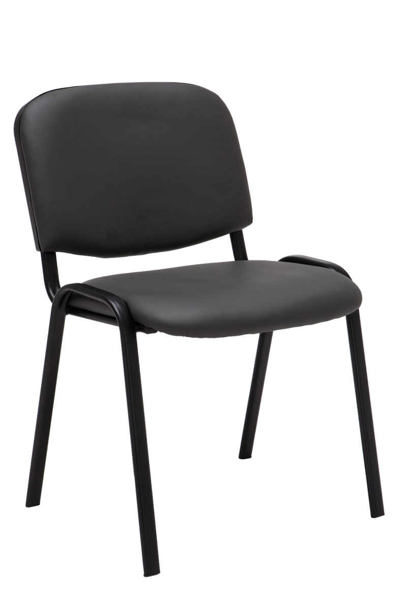Set 4 Sedie Ufficio Ken Imbottite In Similpelle