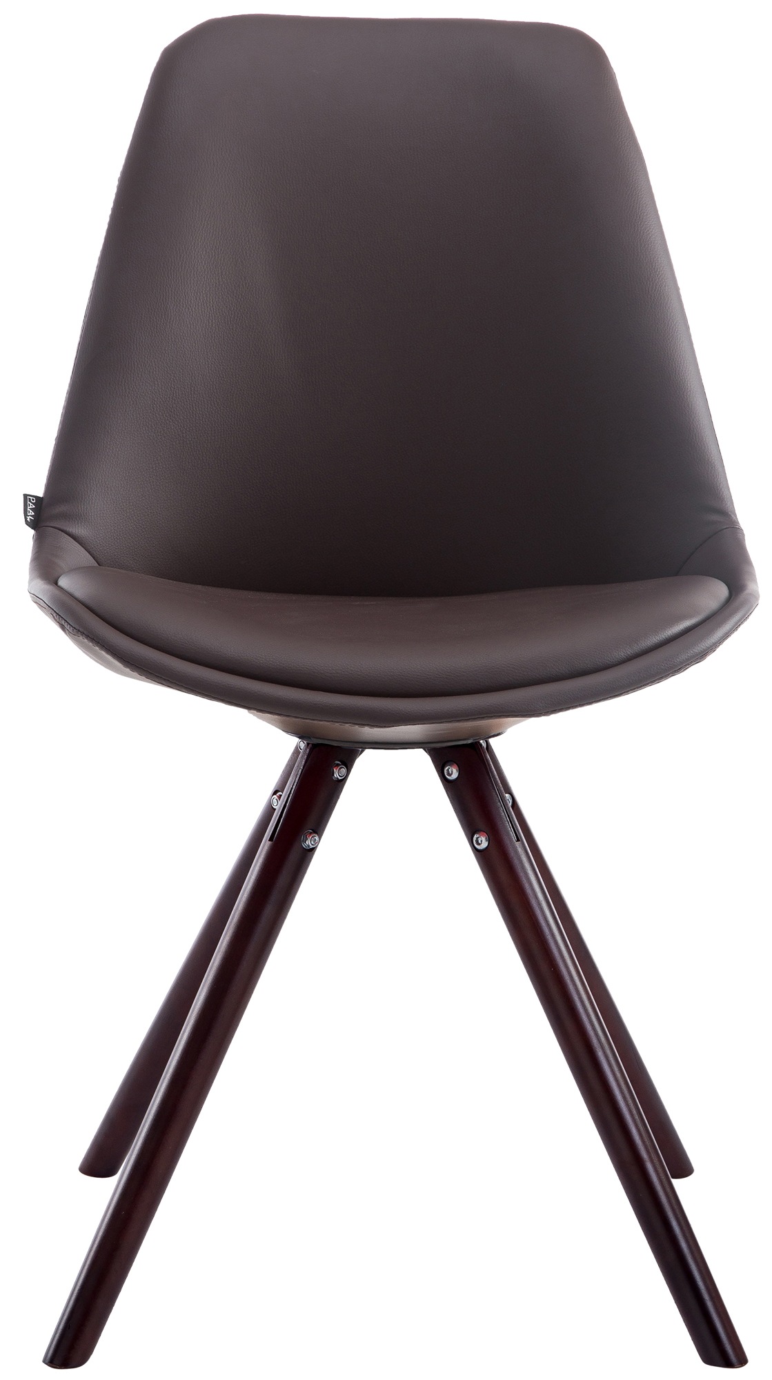 Sedia visitatore Laval in similpelle gambe tonde