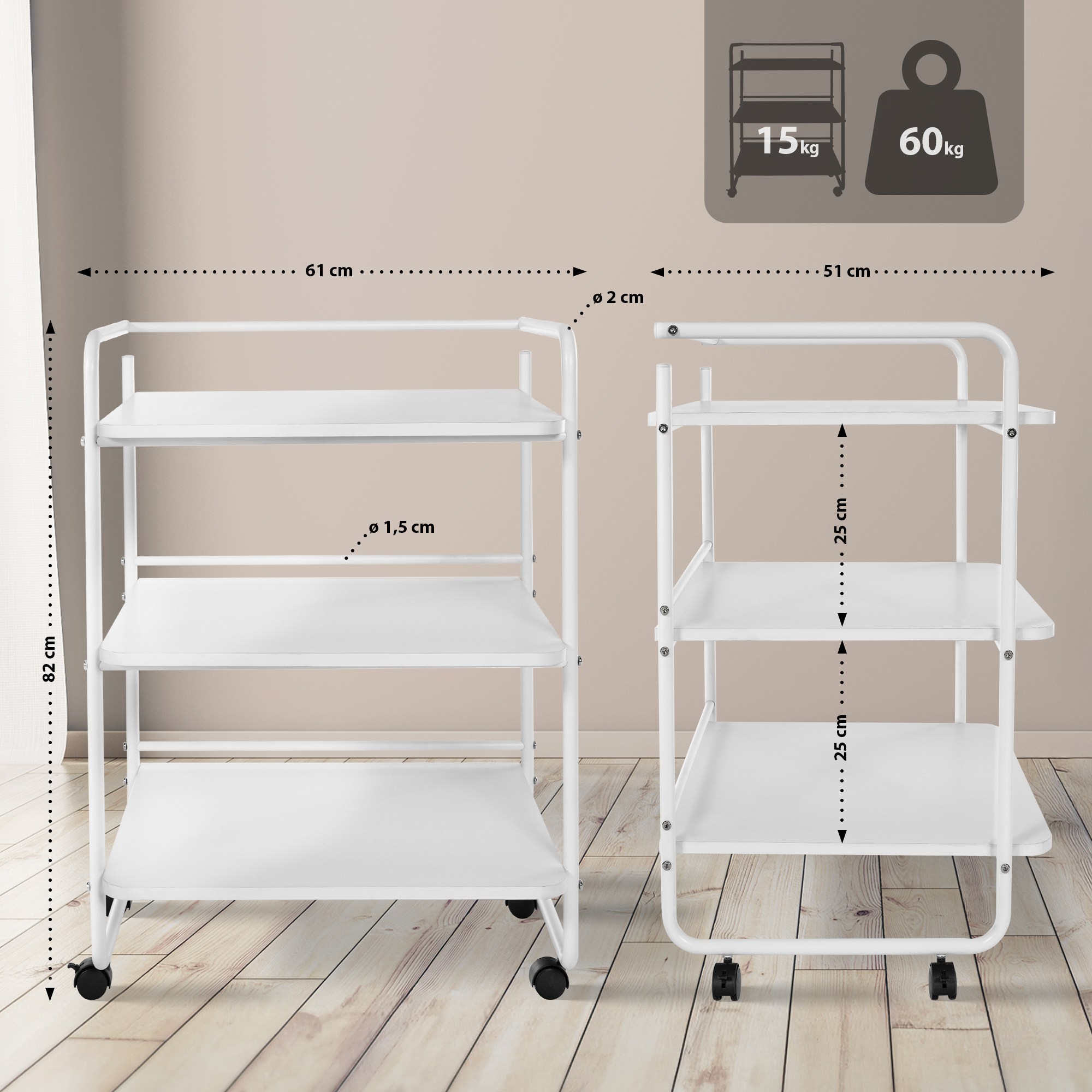 Carrello per apparecchi cosmetici PL902
