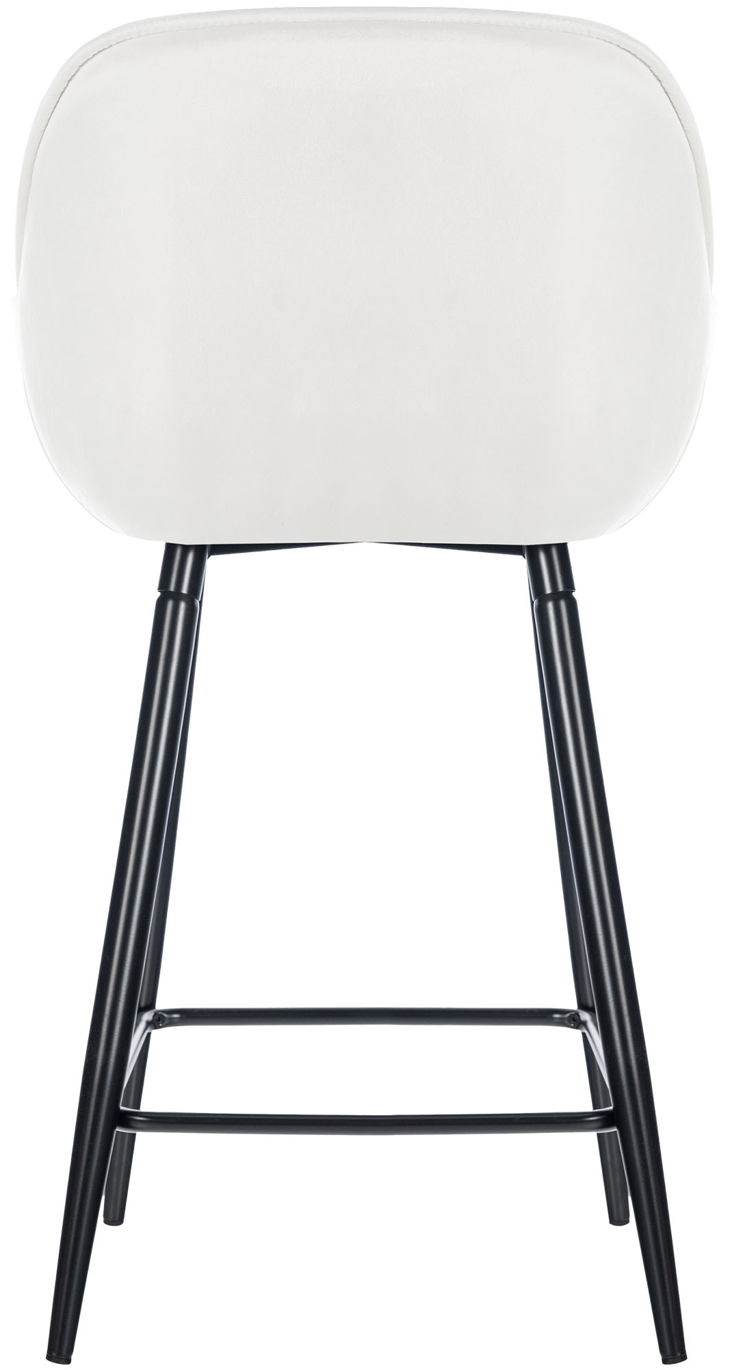 Sgabello da bar Gibson in velluto altezza seduta 76 cm