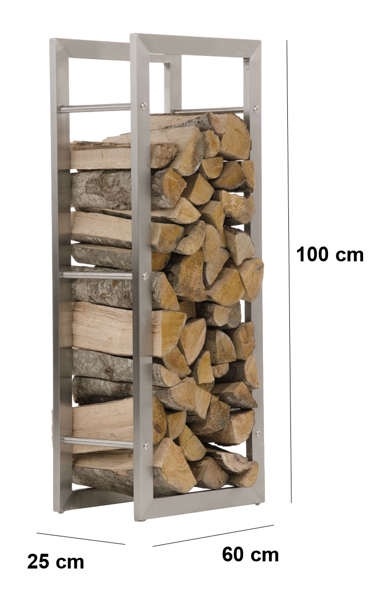 Portalegna KERI in robusto acciaio inossidabile
