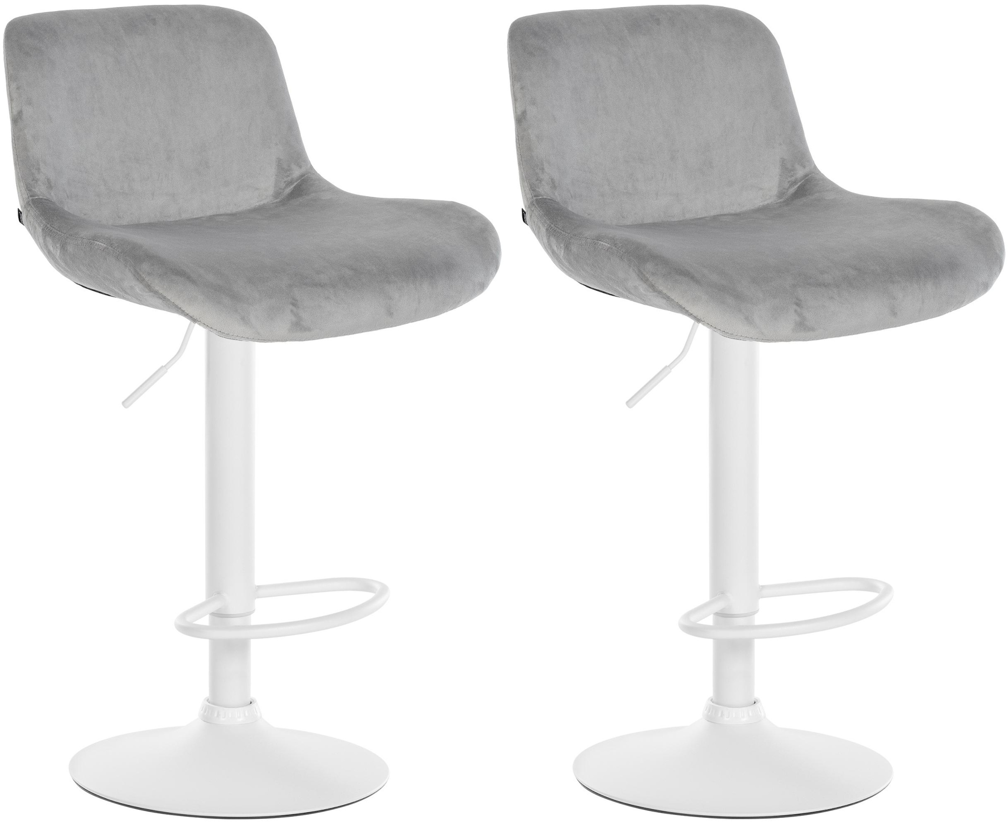 Set di 2 sgabelli da bar Solon White