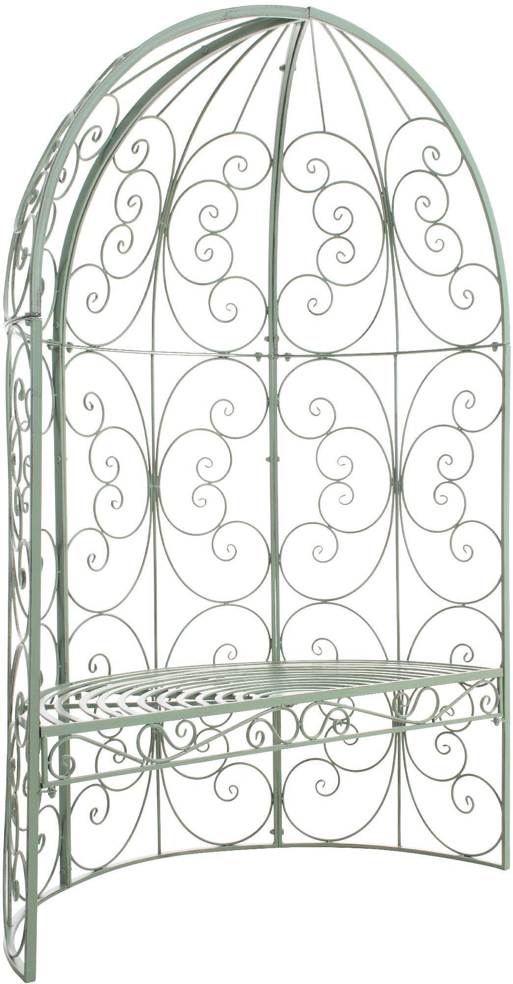 Gazebo semicircolare Rosie con panca