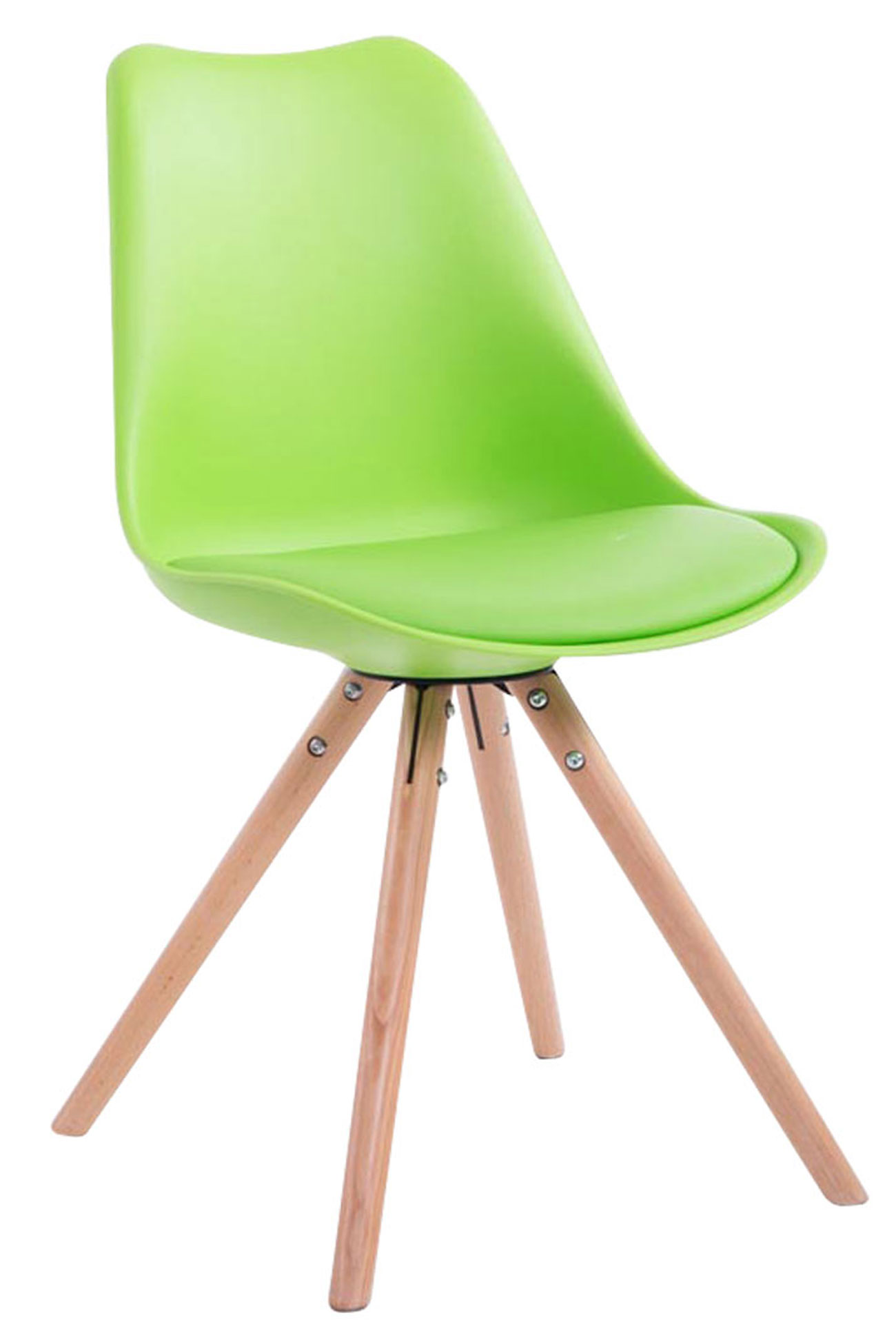 Sedia Toulouse in similpelle gambe tonde