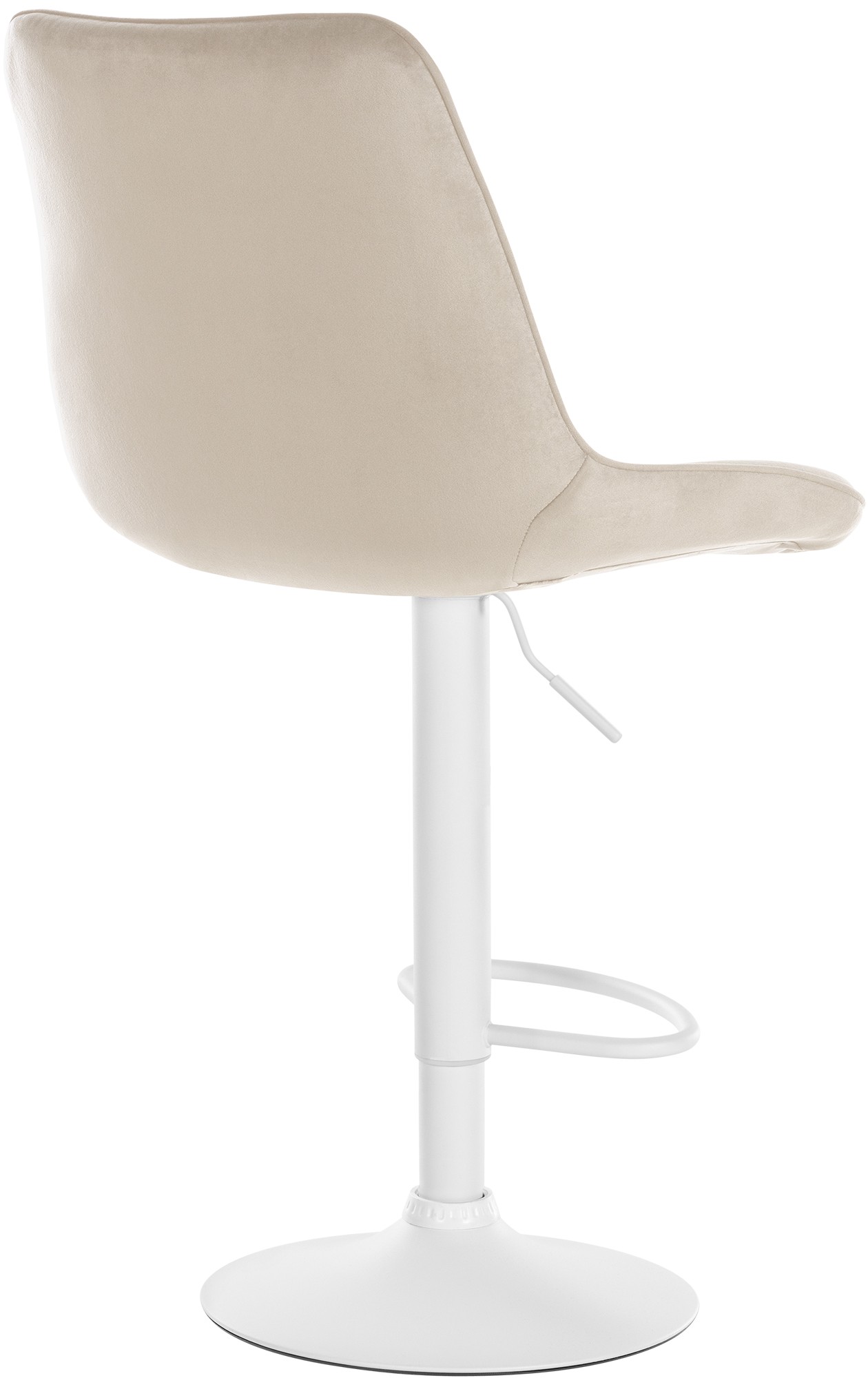 Sgabello da bar Toni velluto elegante, comodo e resistente, ideale per cucina o locale, design moderno per ogni ambiente