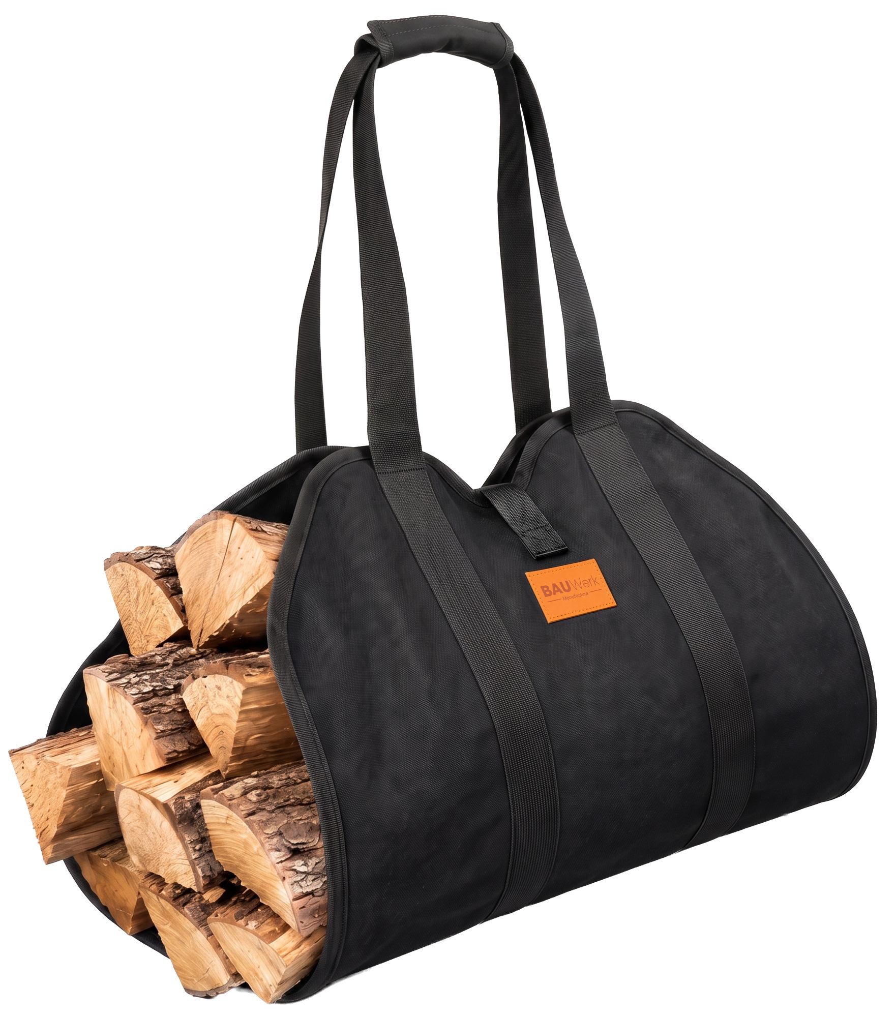 Borsa portalegna Trondheim resistente e pratica per trasportare e conservare legna da ardere in modo ordinato