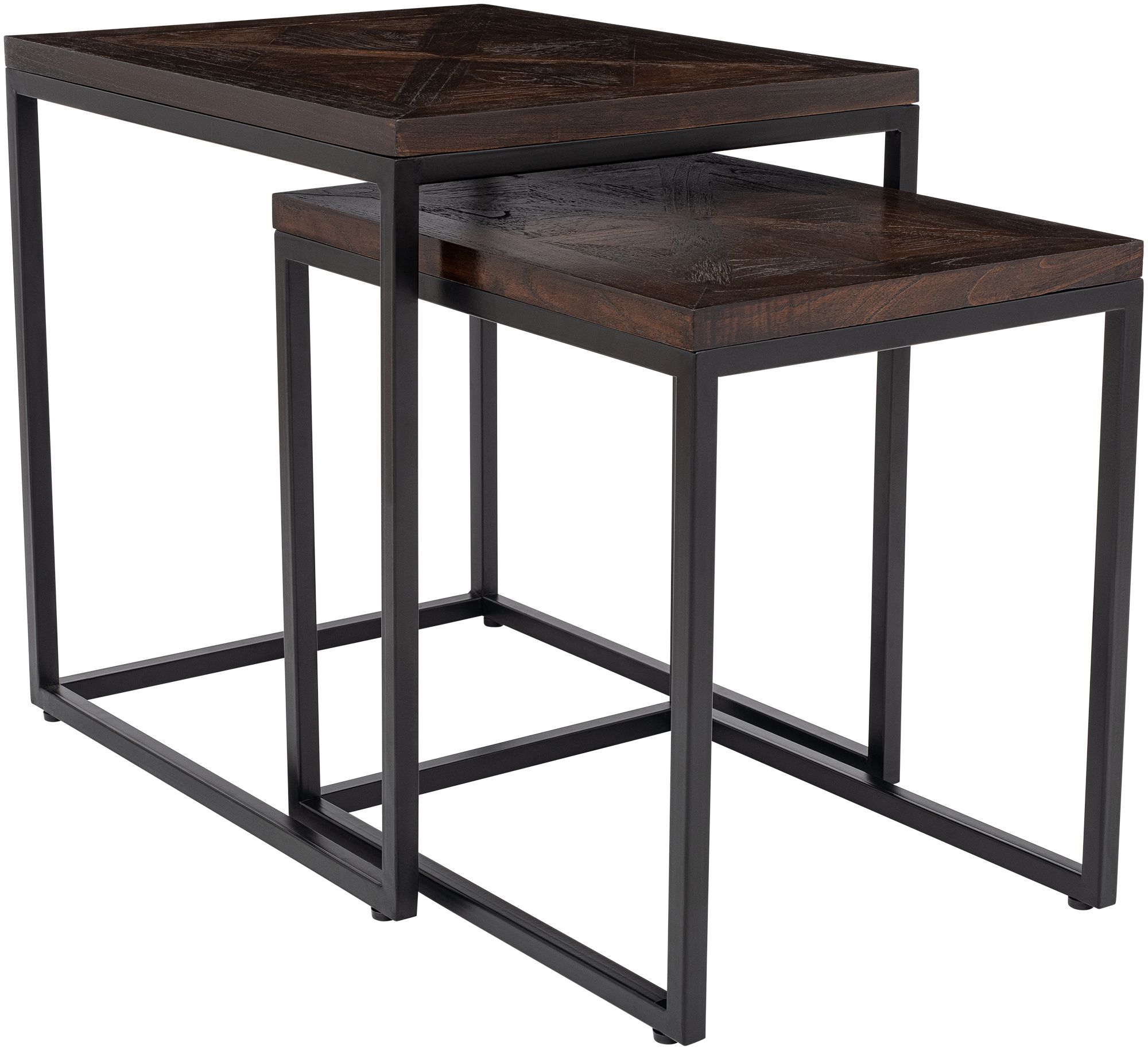 Set di 2 tavolini d'appoggio Talero, tavolini bassi da salotto per soggiorno, design moderno