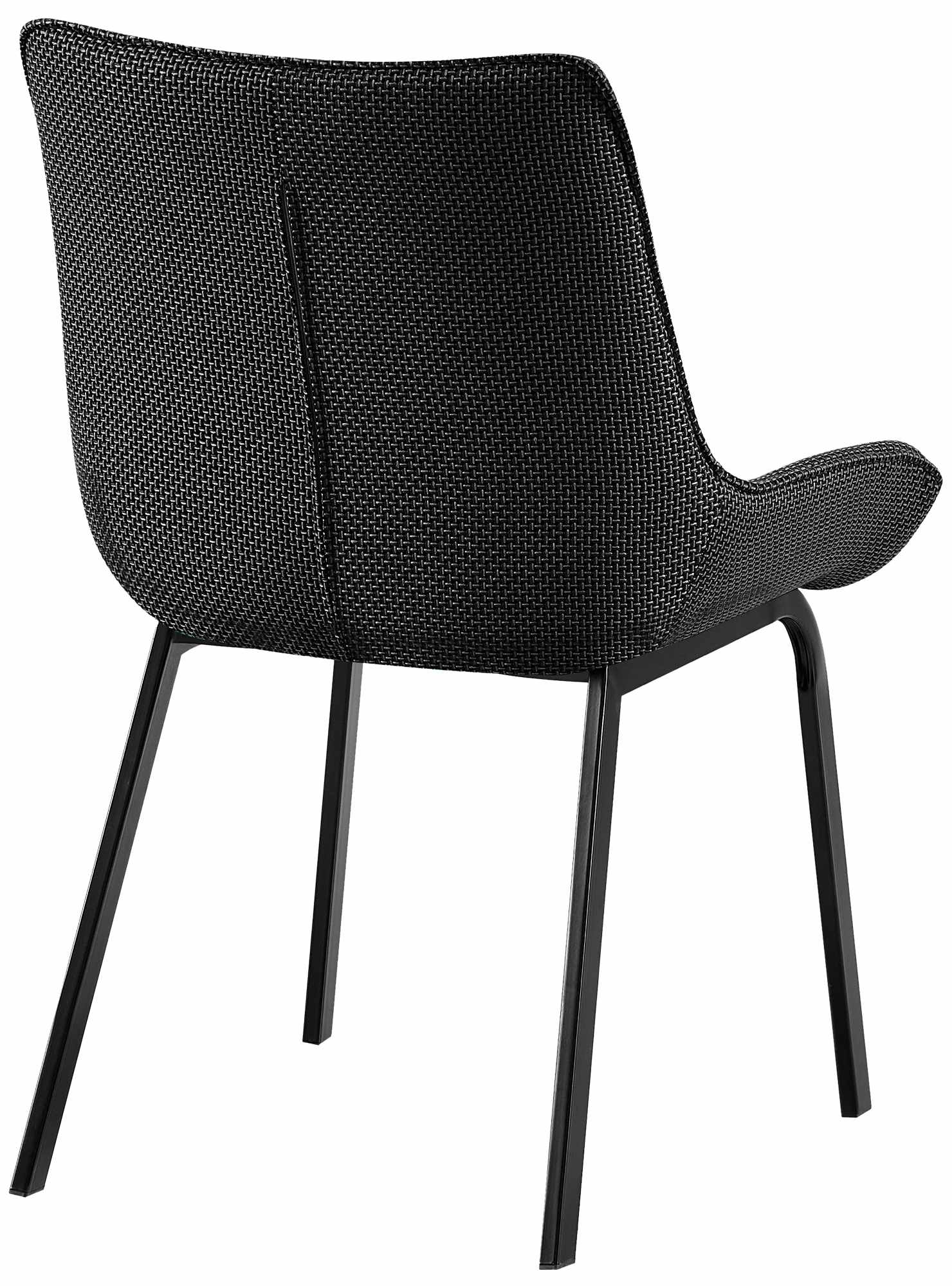 Set da 4 sedie da pranzo Saranda in tessuto
