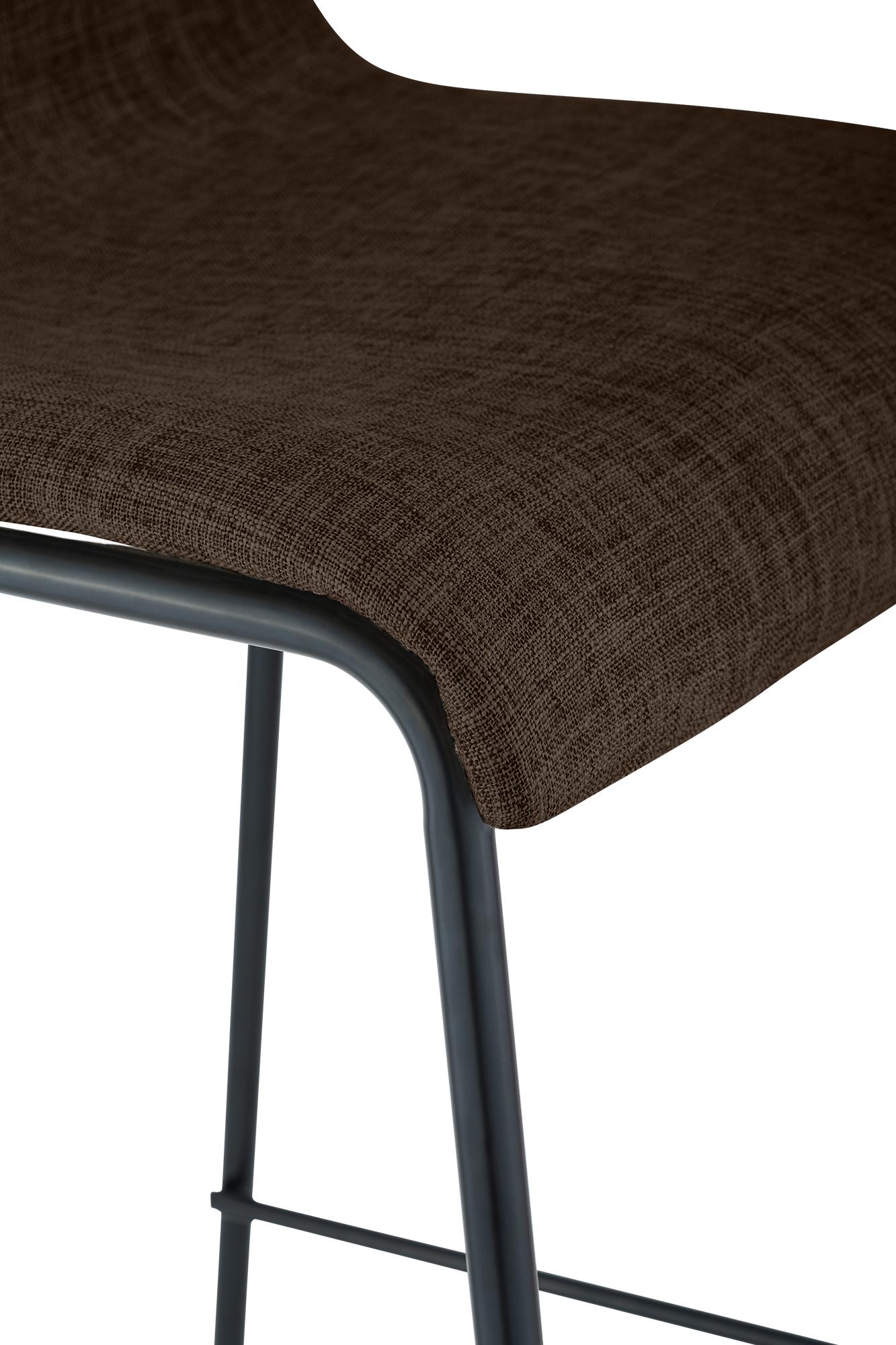 Set da 2 sgabelli da bar Hover in tessuto con base a 4 gambe