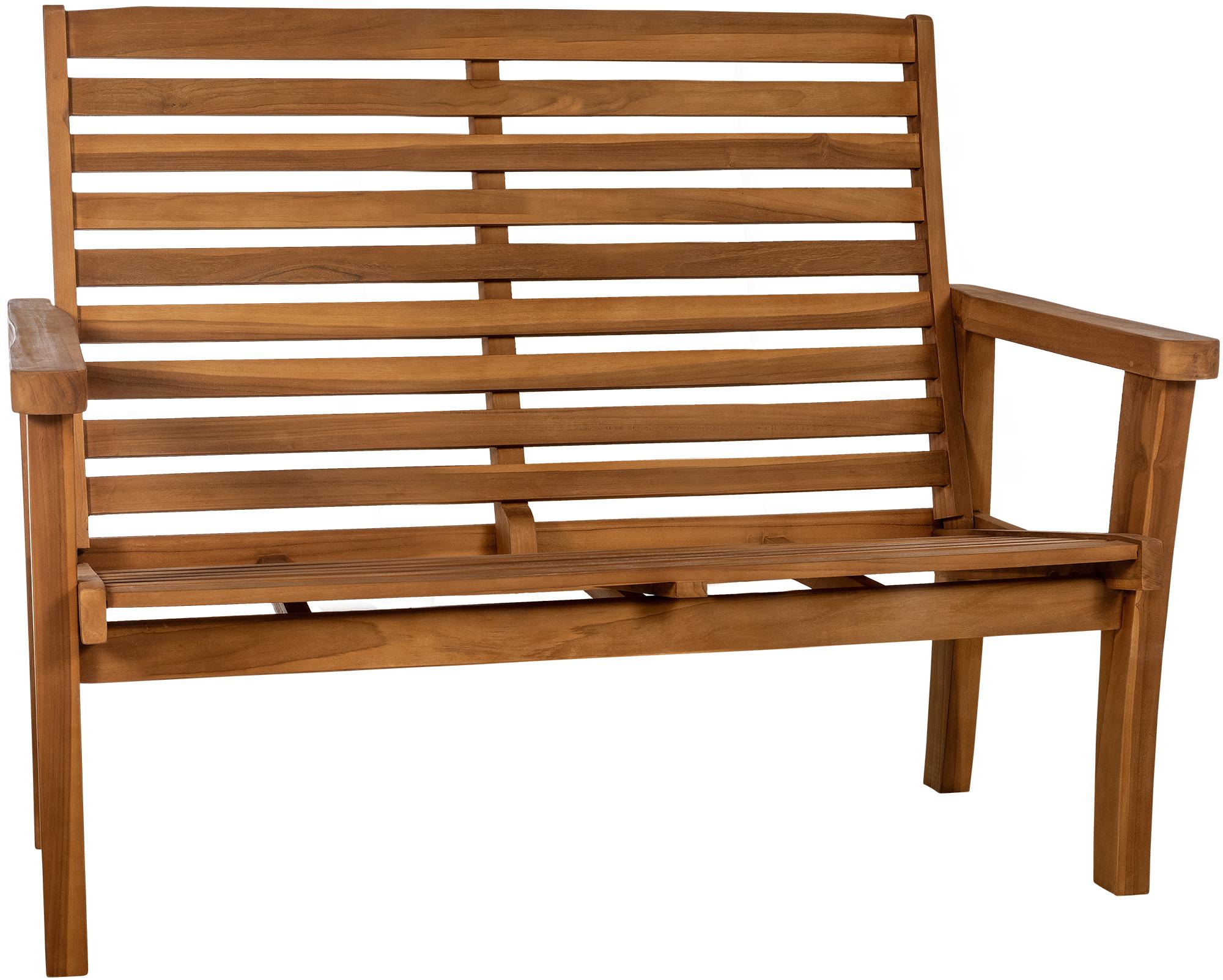 Panca in teak Nicosia con schienale reclinabile