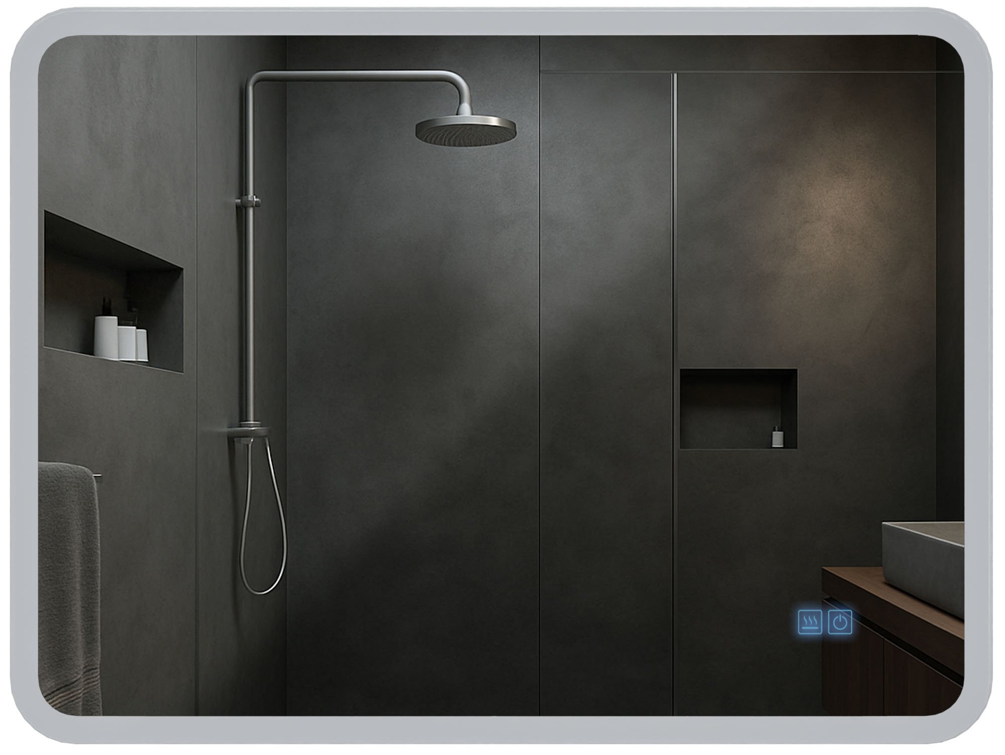 Specchio da bagno Jericho con Bluetooth