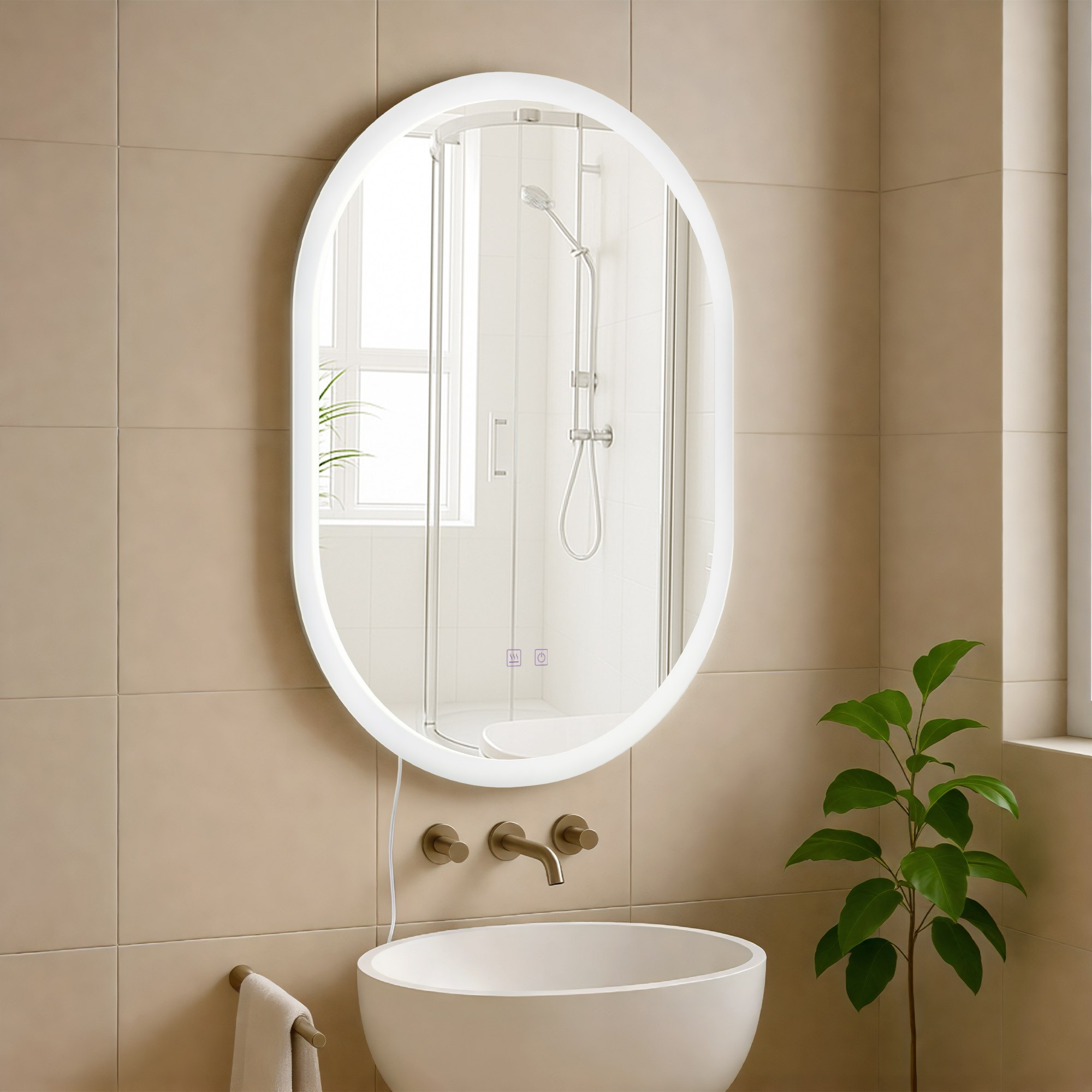Specchio da bagno Karishma