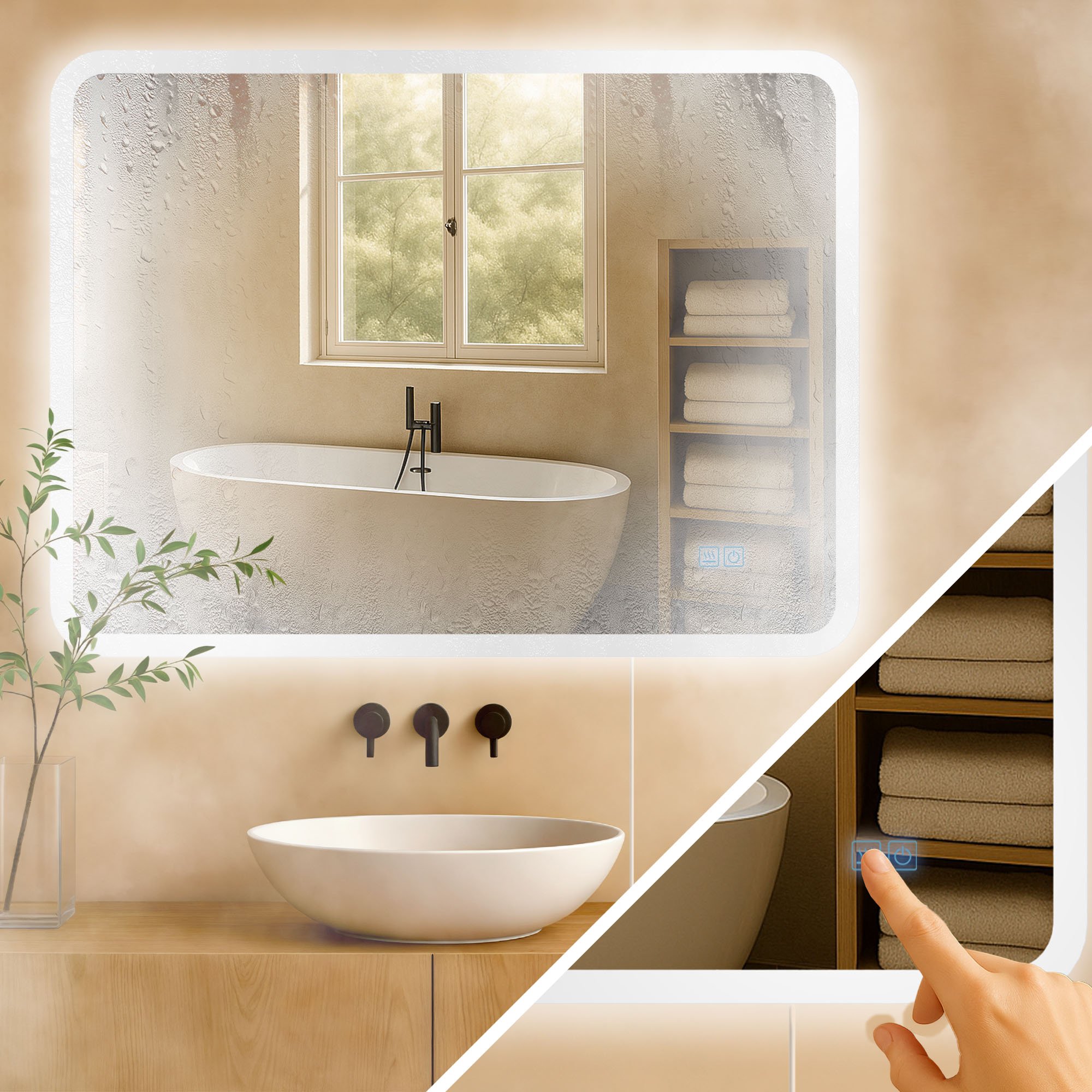 Specchio da bagno Jericho