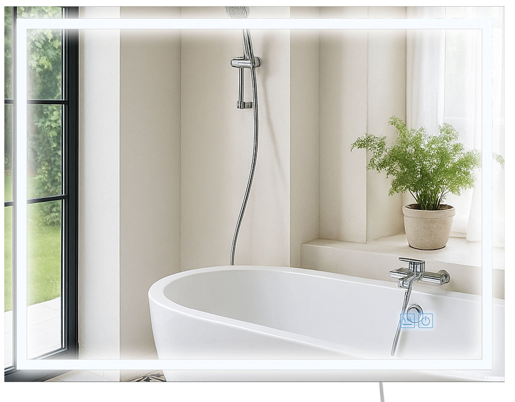 Specchio da bagno Jaffrey con Bluetooth