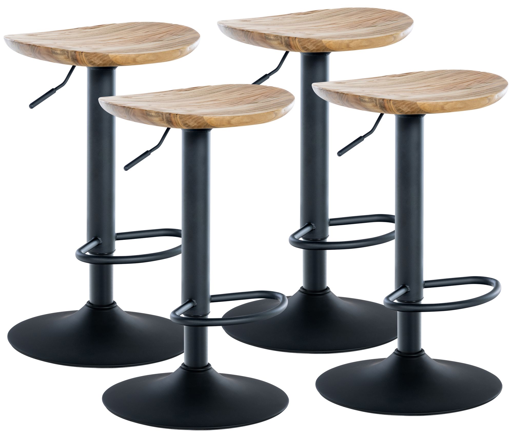 Set di 4 sgabelli da bar Skelde