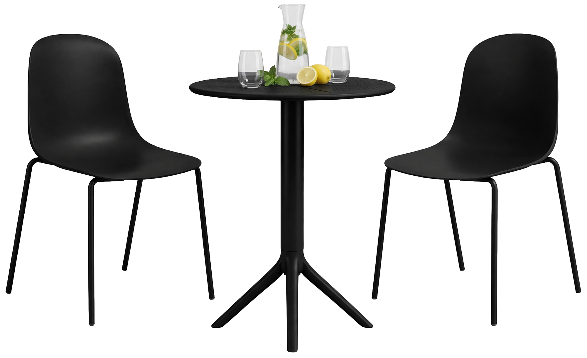 Set da giardino Torin con 2 sedie