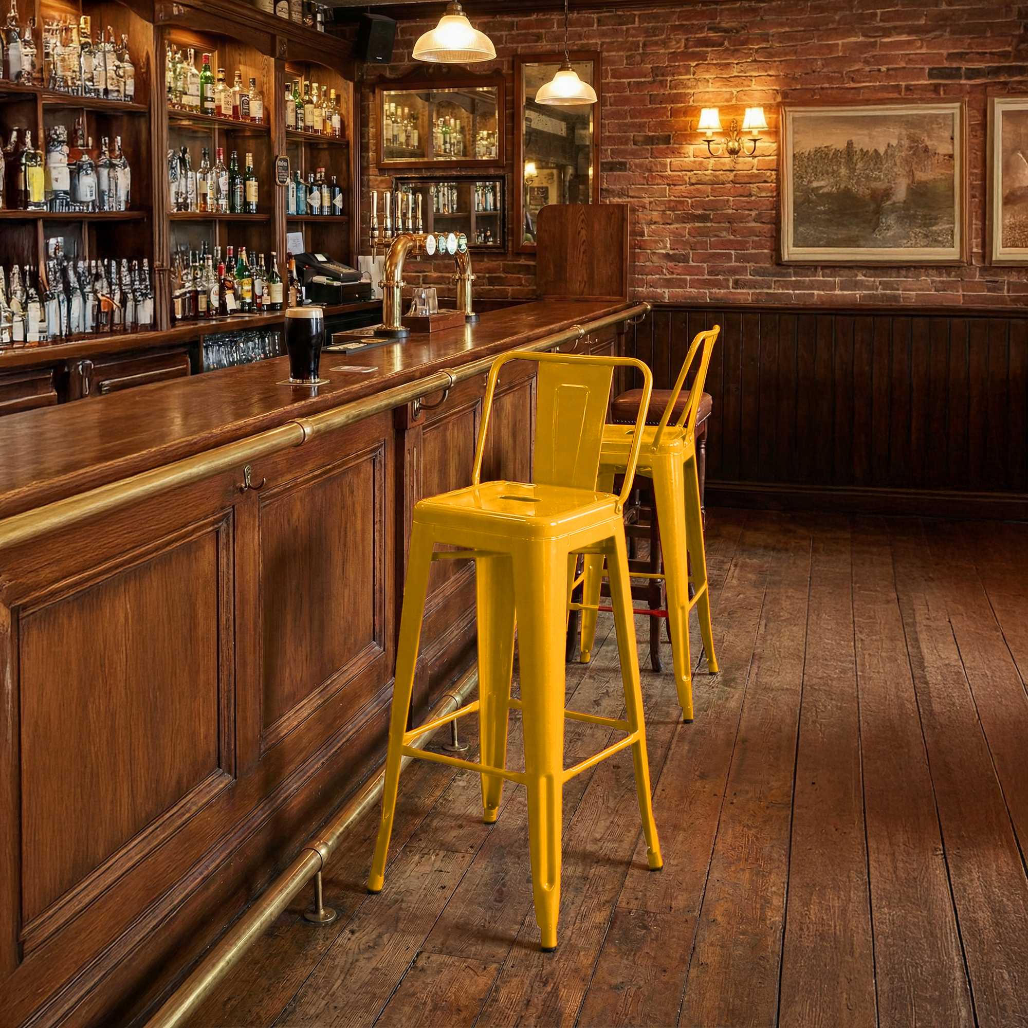 Sgabello da Bar in Metallo Mason