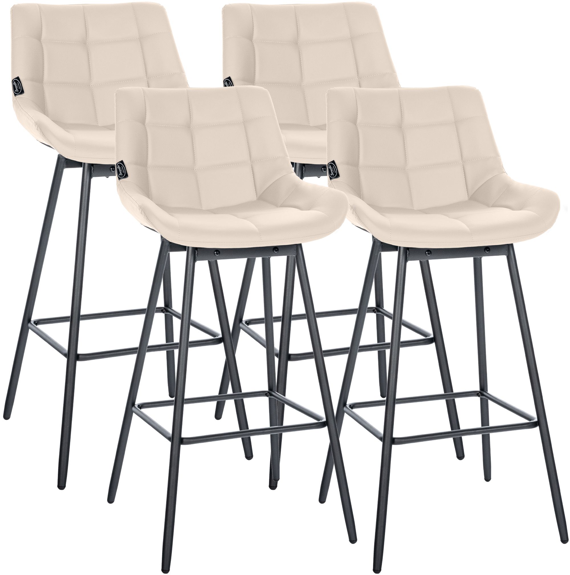 Set da 4 sgabelli da bar Weston girevoli