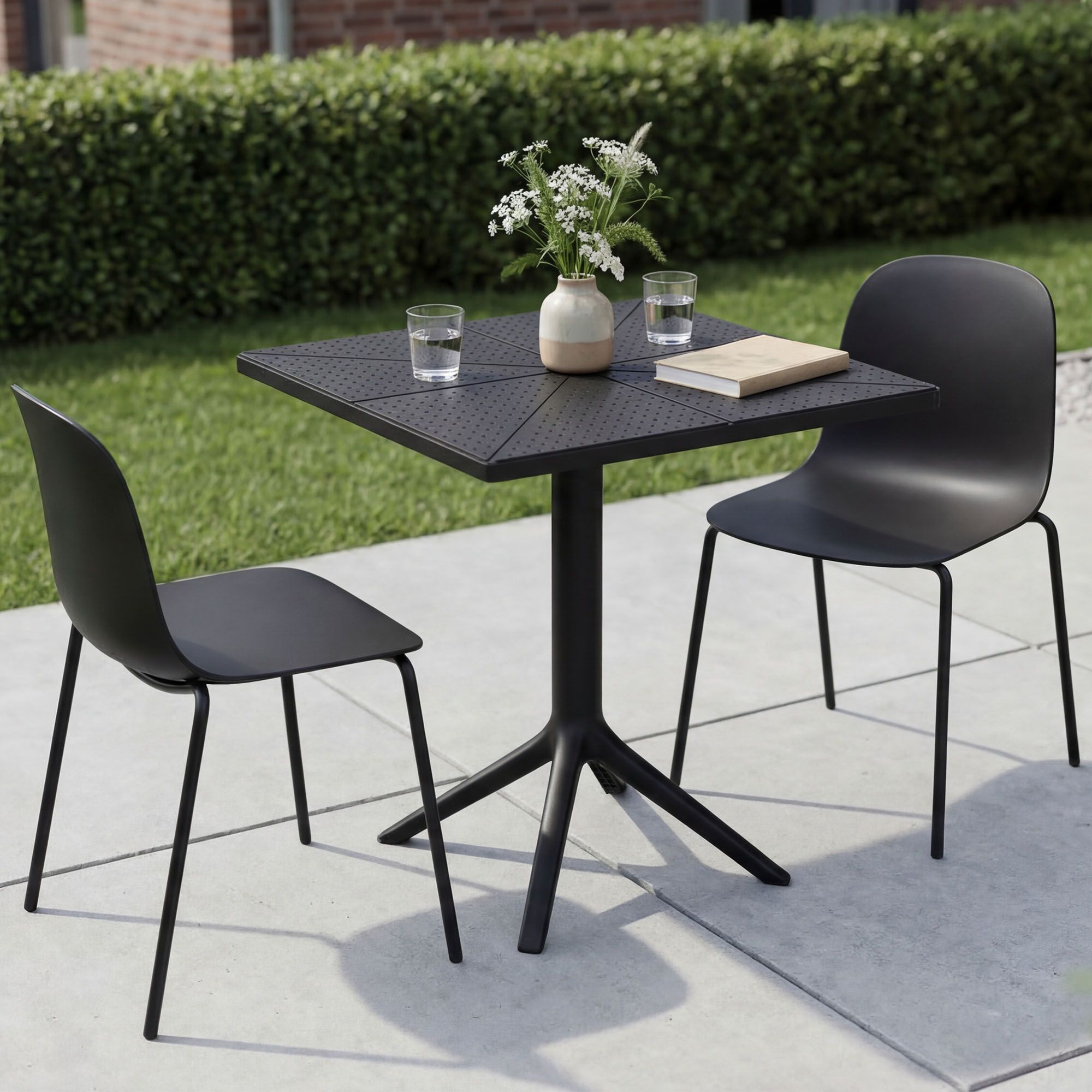 Set da giardino Nerra con 2 sedie
