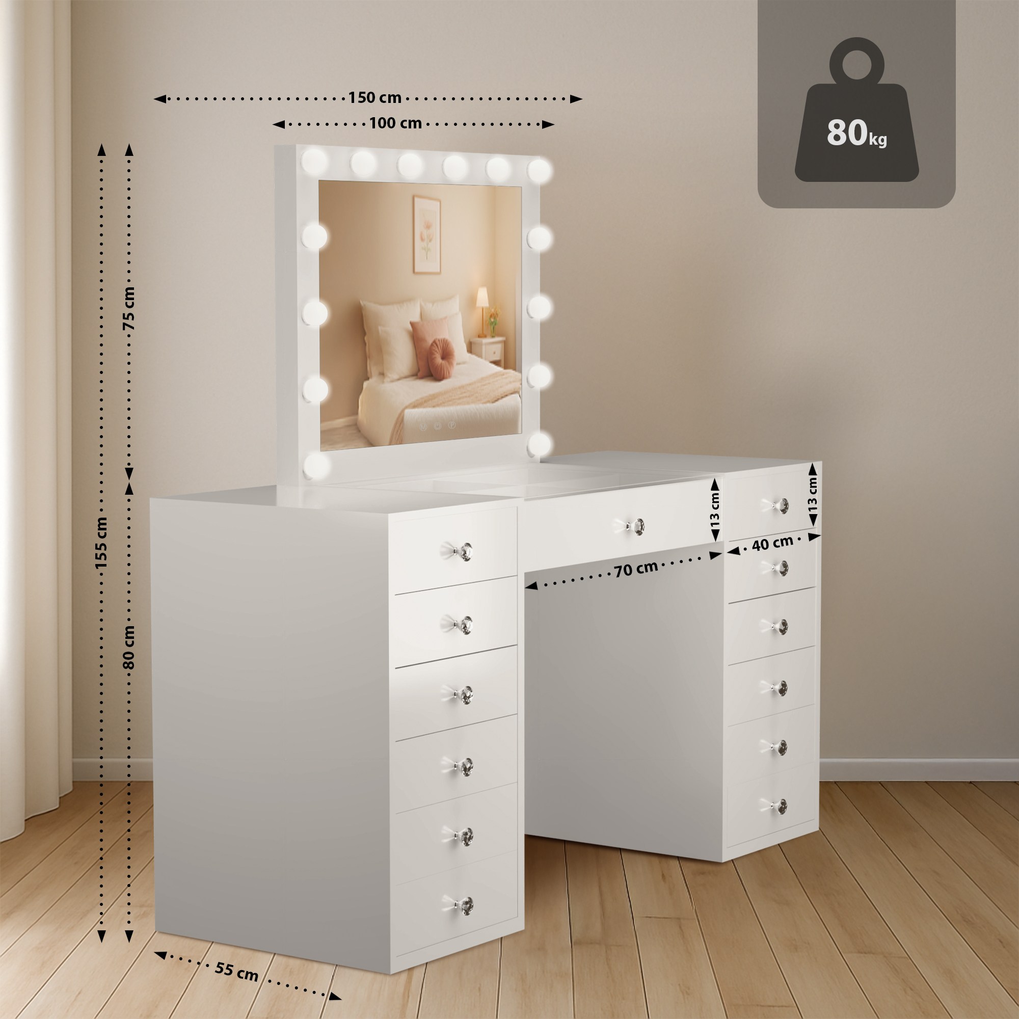 Tavolo da trucco Attalla
