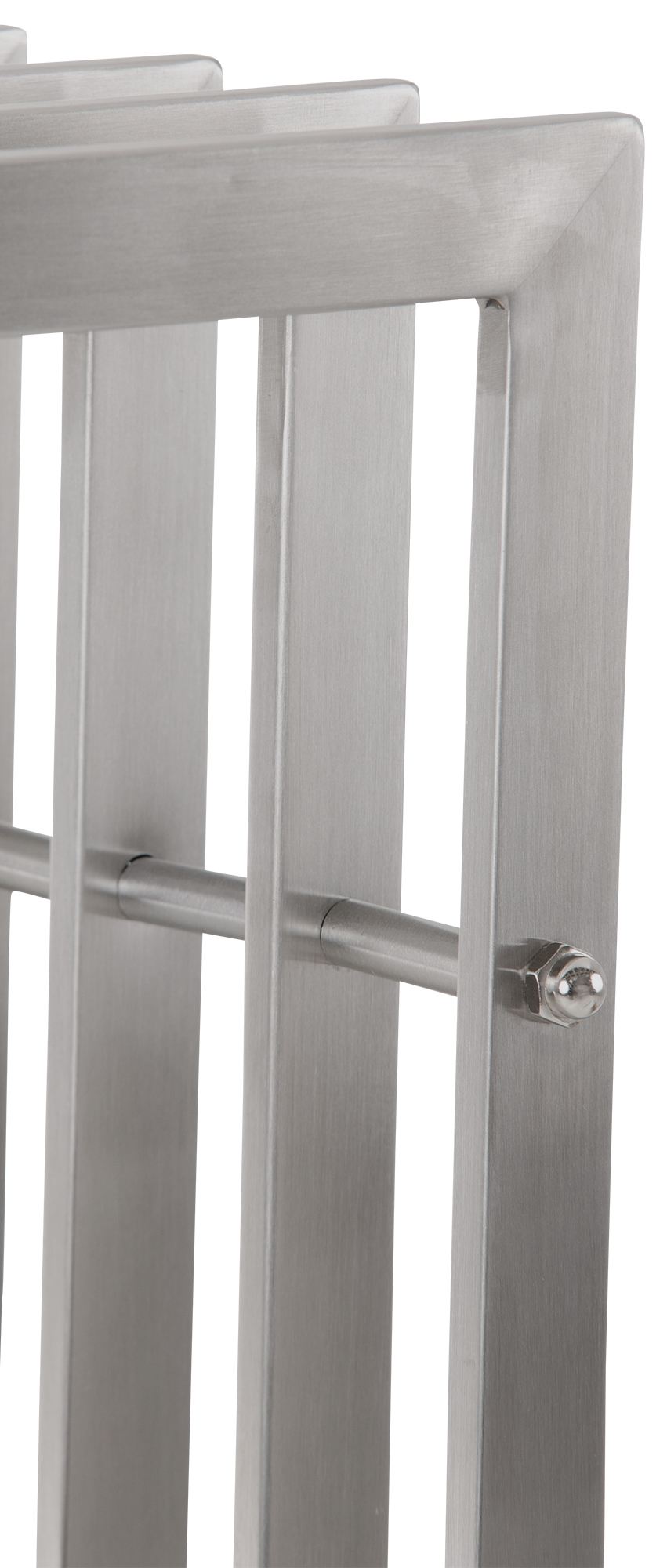 Portalegna Irving in robusto acciaio inox