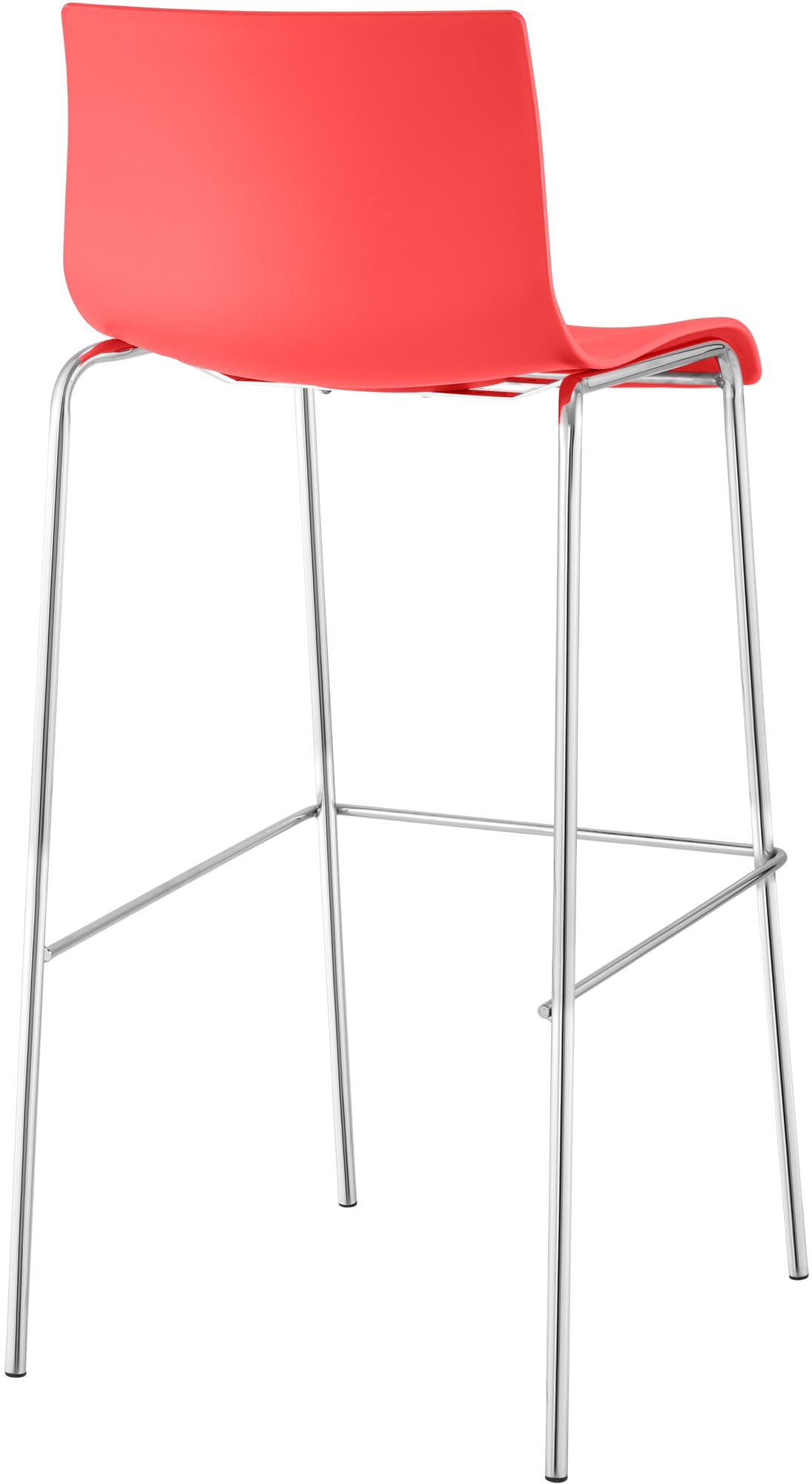 Set di 2 sgabelli da bar Hover in plastica con base a 4 gambe