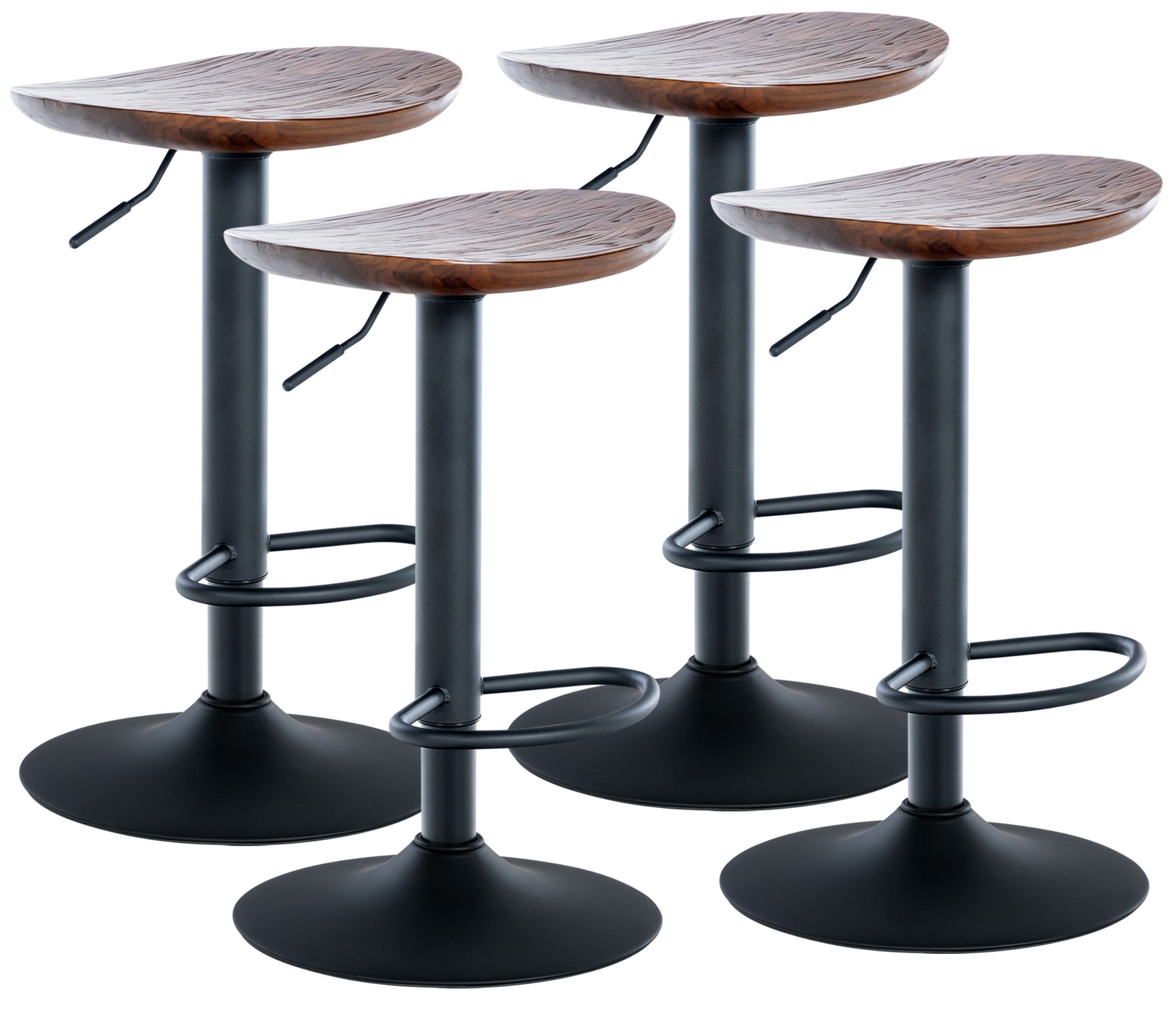 Set di 4 sgabelli da bar Skelde