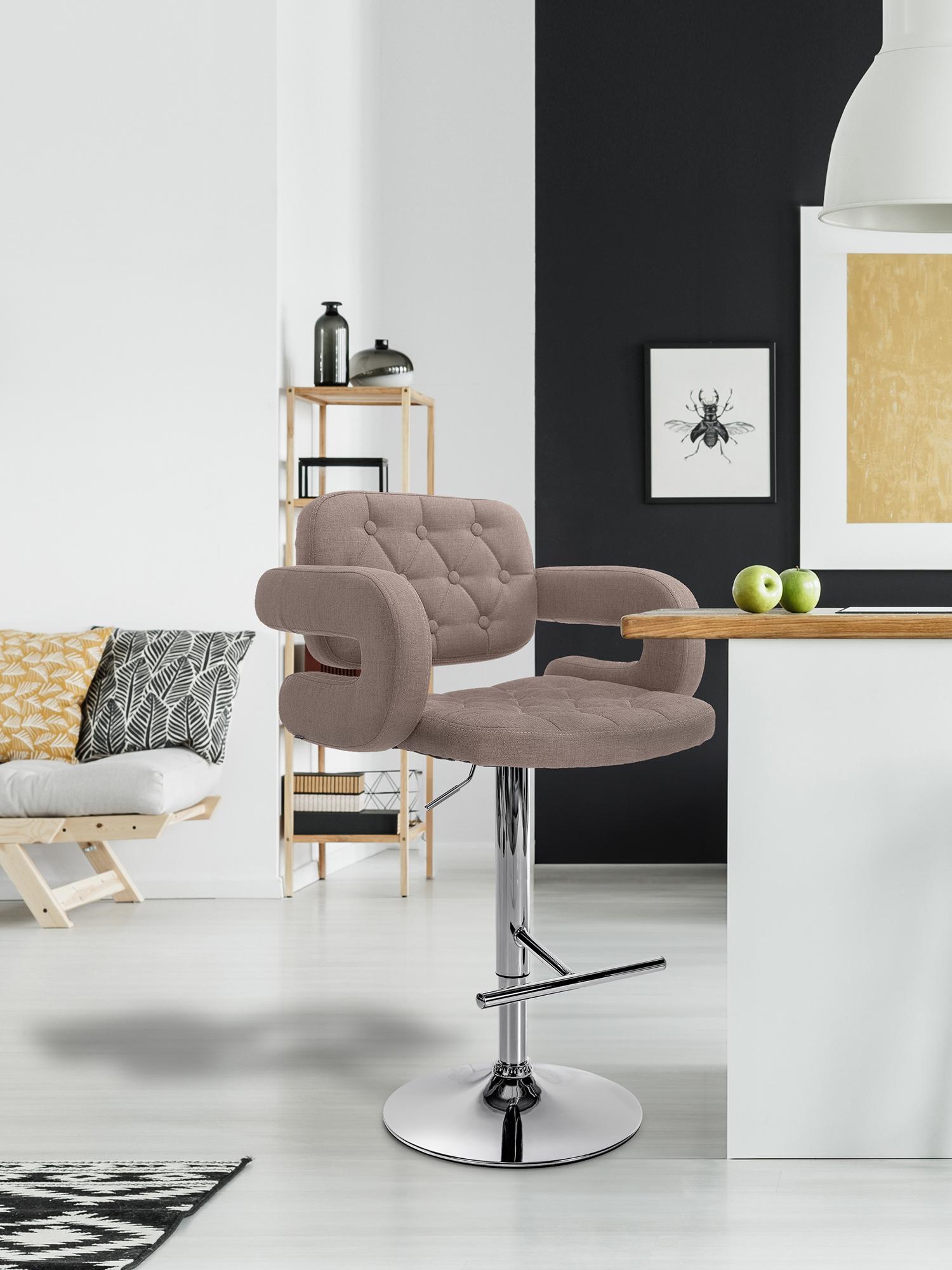 Set 2 Sgabelli Design Dublin In Tessuto