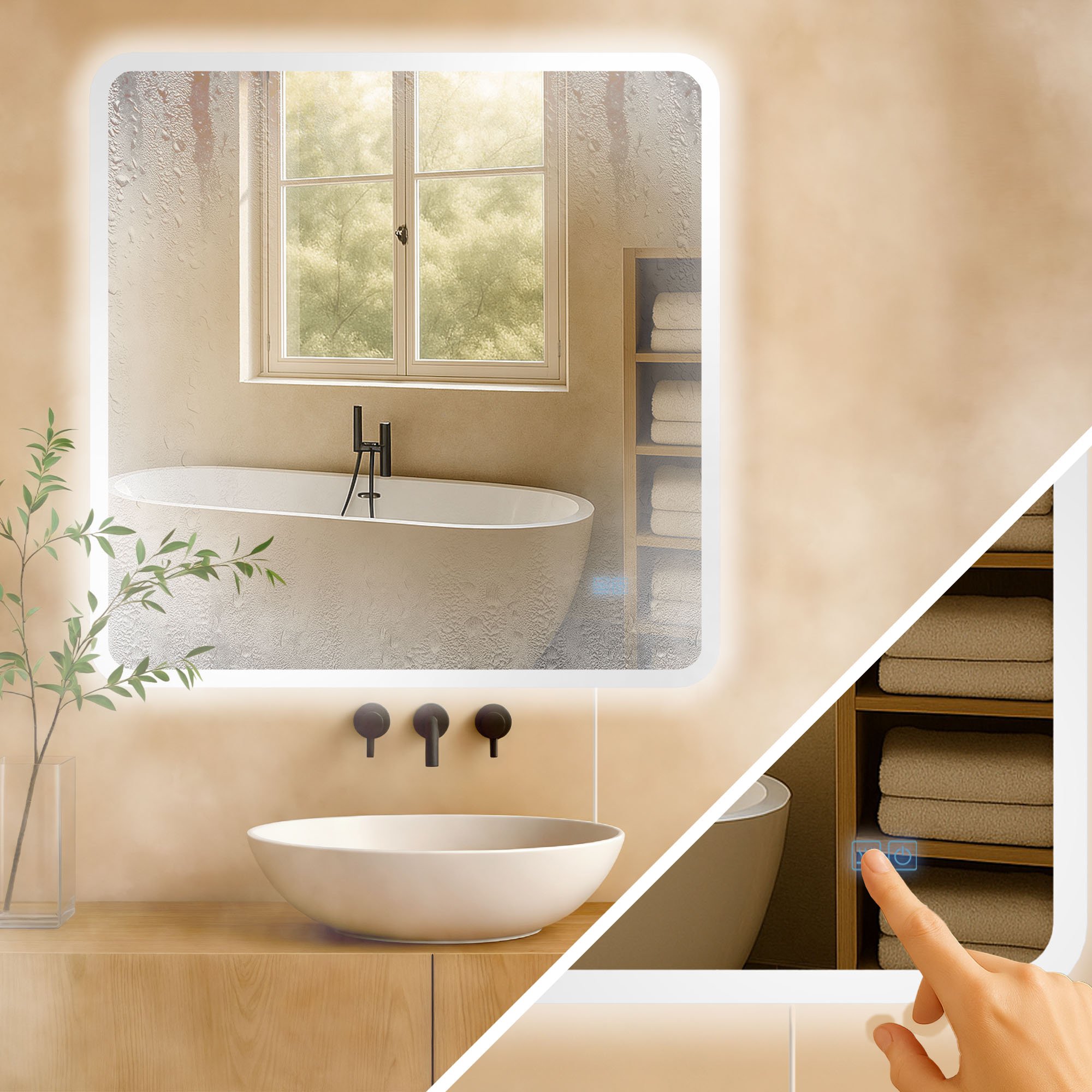 Specchio da bagno Jericho