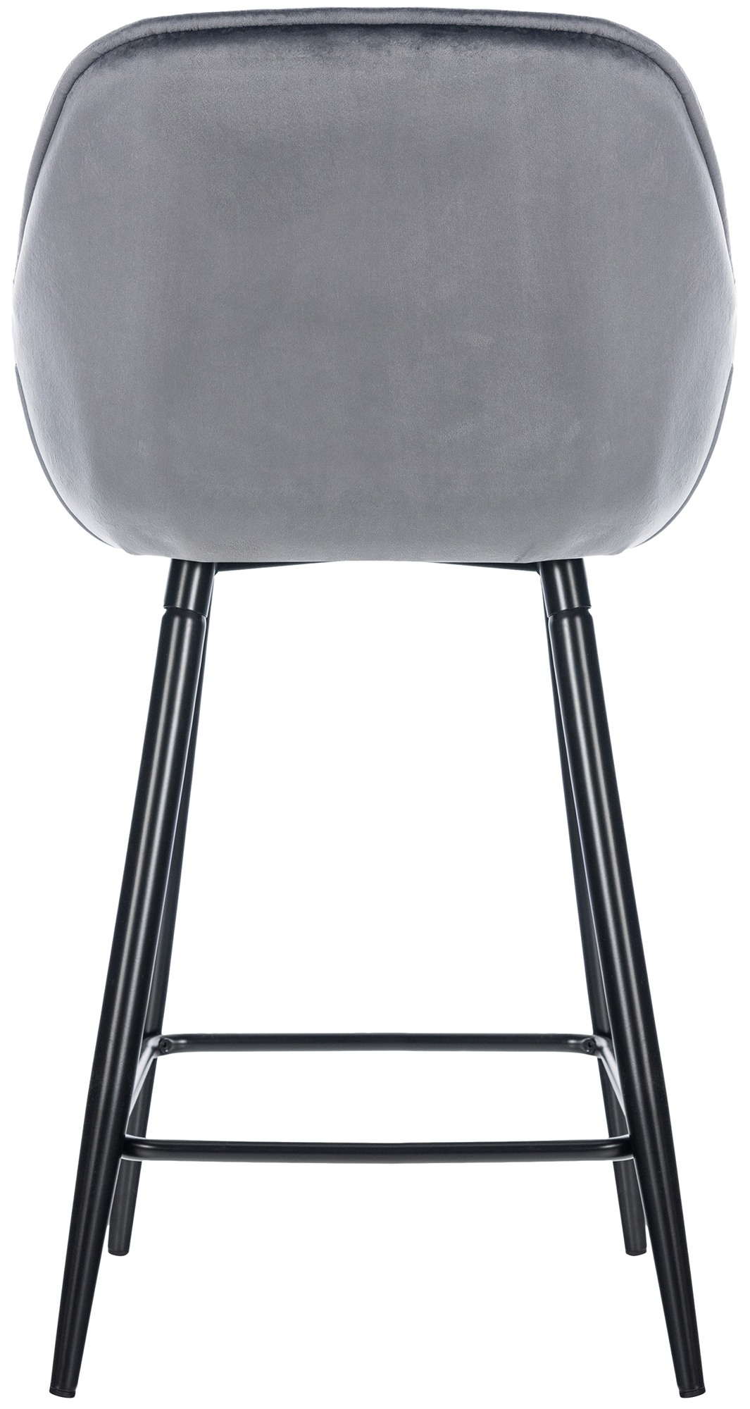 Sgabello da bar Gibson in velluto altezza seduta 76 cm