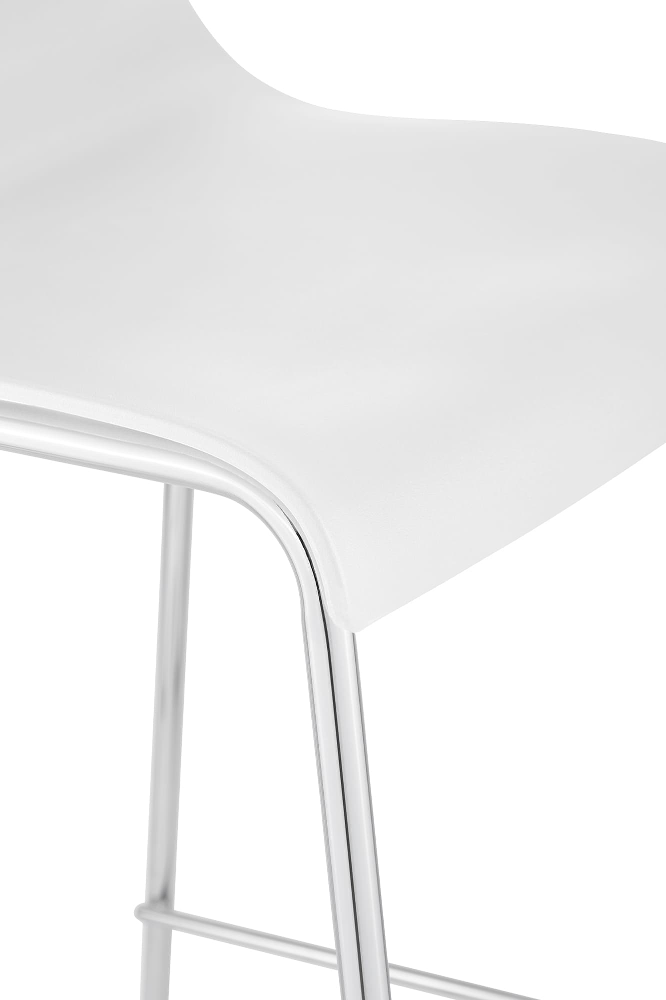 Set di 2 sgabelli da bar Hover in plastica con base a 4 gambe