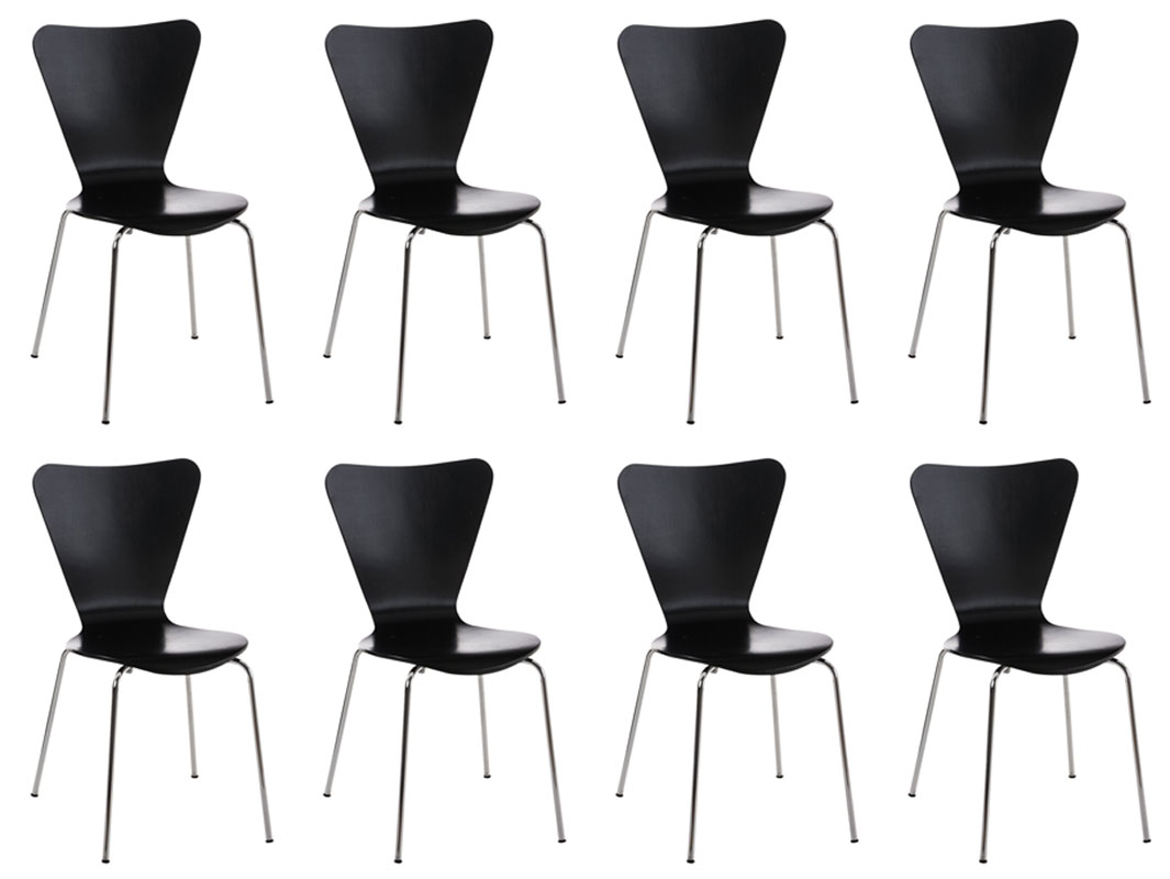 Set 8x Sedie Impilabili Calisto