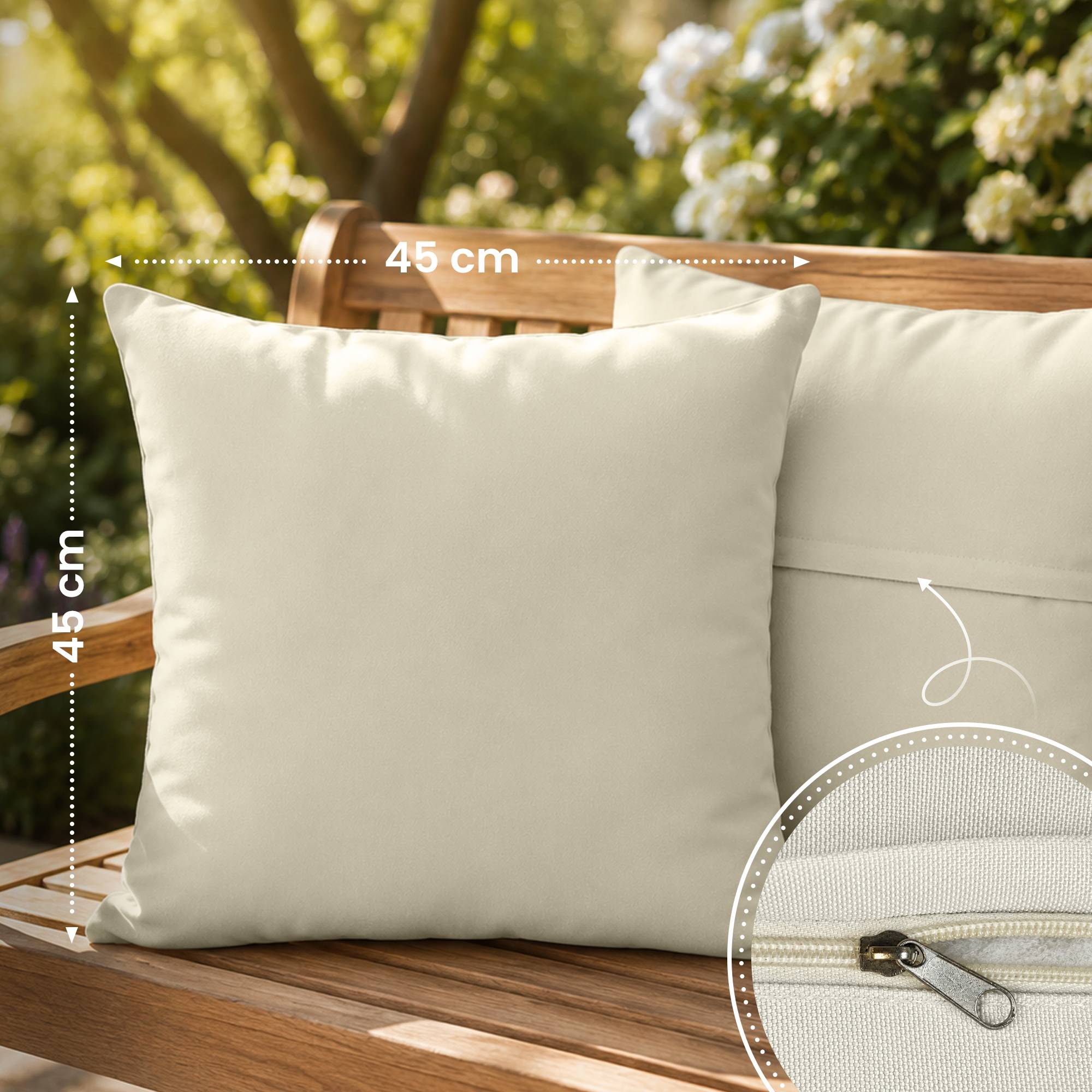 Set da 4 Fodere per Cuscini 45x45 cm