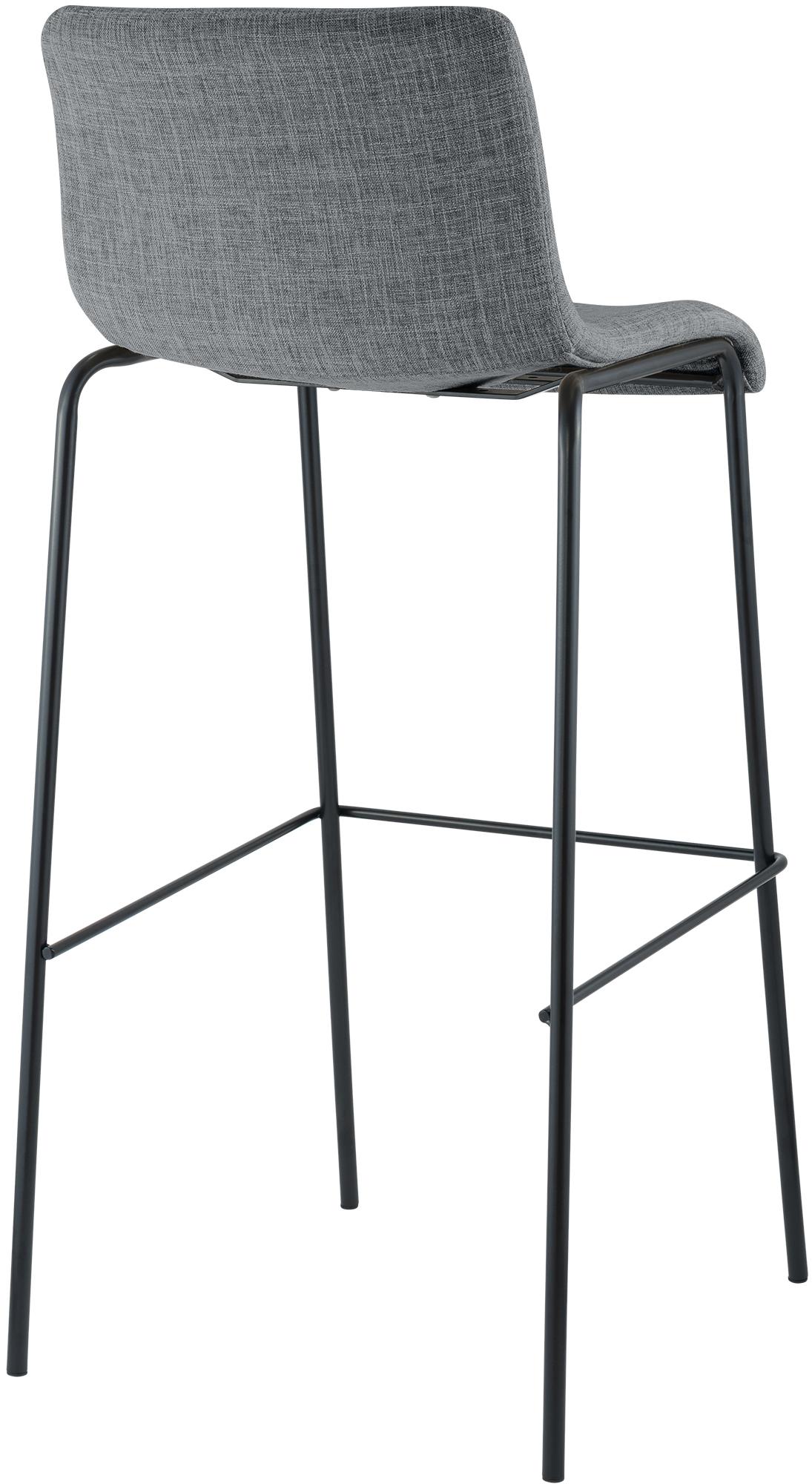 Set da 2 sgabelli da bar Hover in tessuto con base a 4 gambe