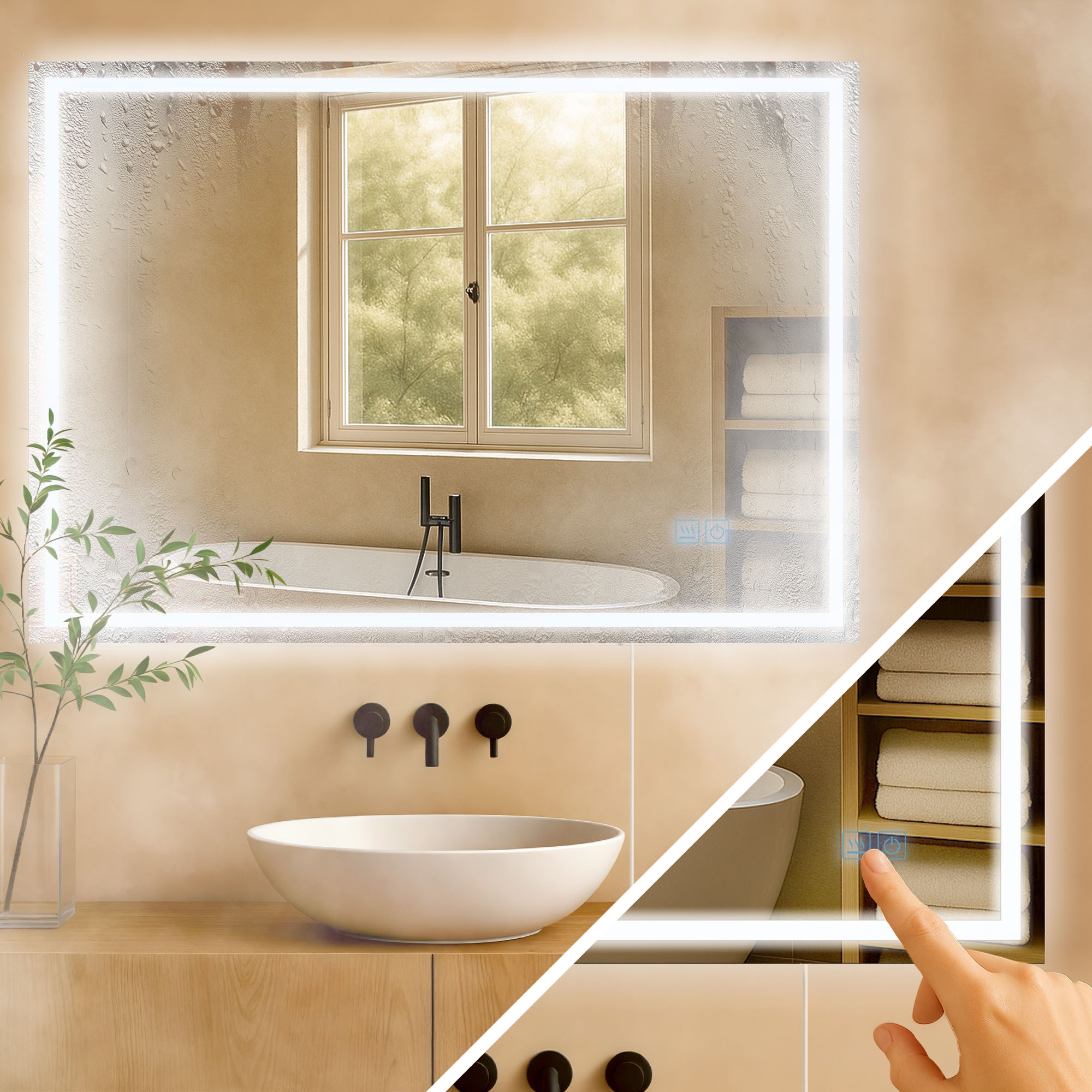 Specchio da bagno Jaffrey