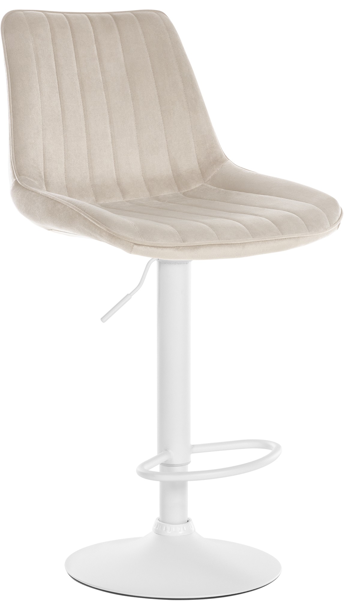 Sgabello da bar Toni velluto elegante, comodo e resistente, ideale per cucina o locale, design moderno per ogni ambiente