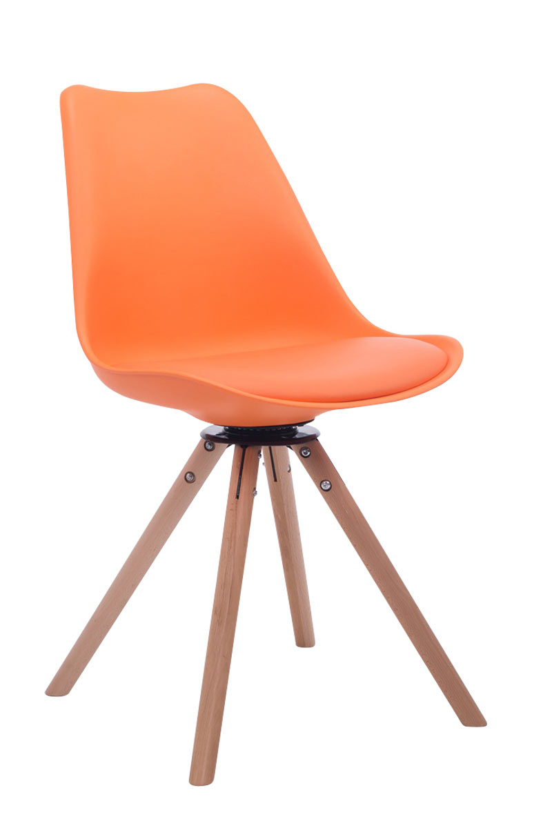 Sedia design Troyes Girevole Similpelle Rotondo