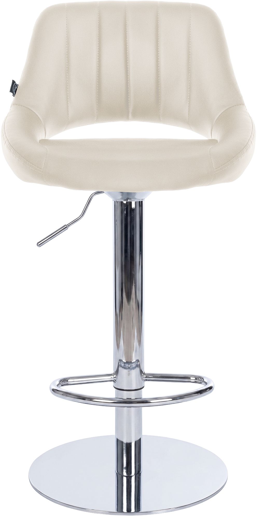 Set di 2 sgabelli da bar Milet cromati con base extra pesante