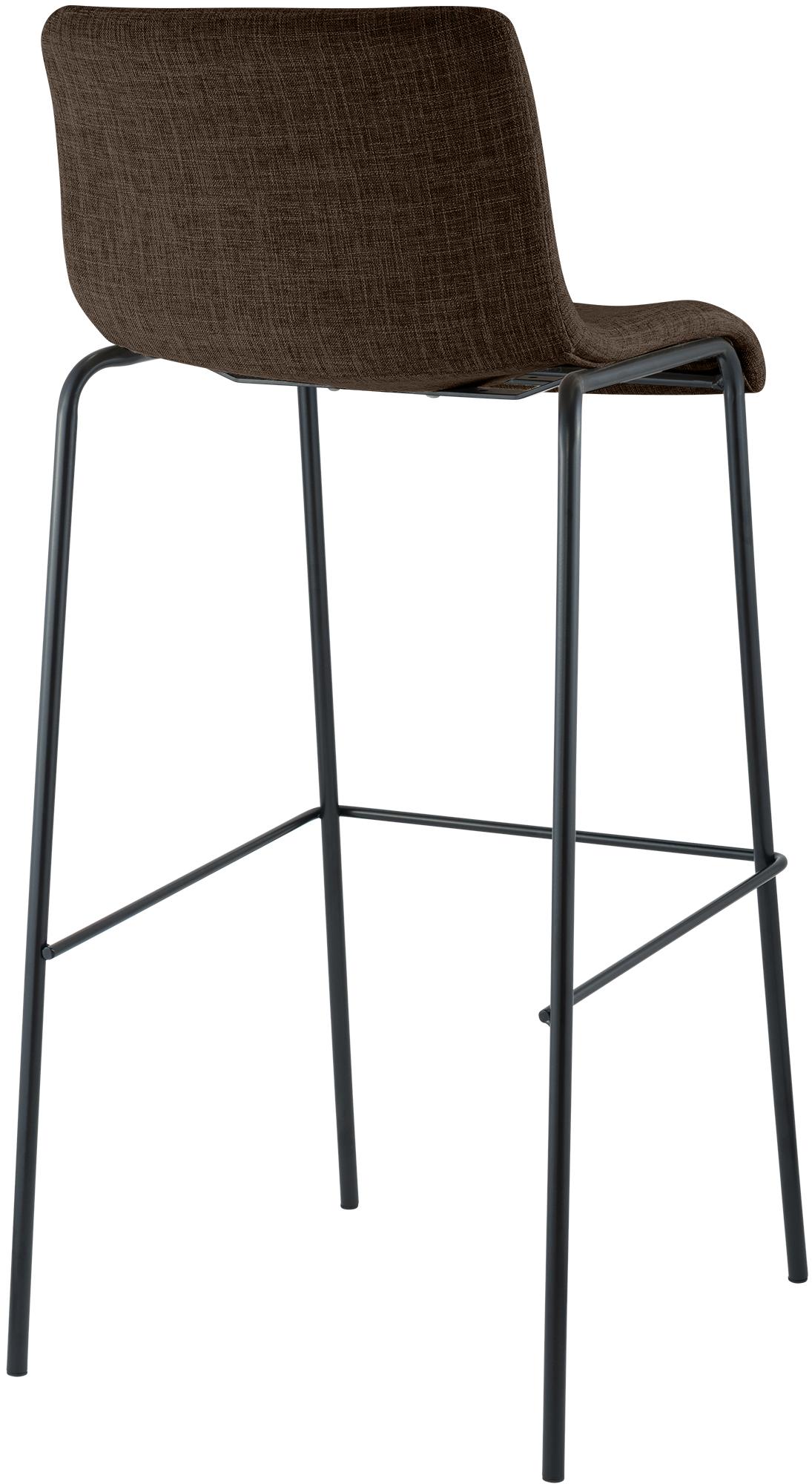 Set da 2 sgabelli da bar Hover in tessuto con base a 4 gambe