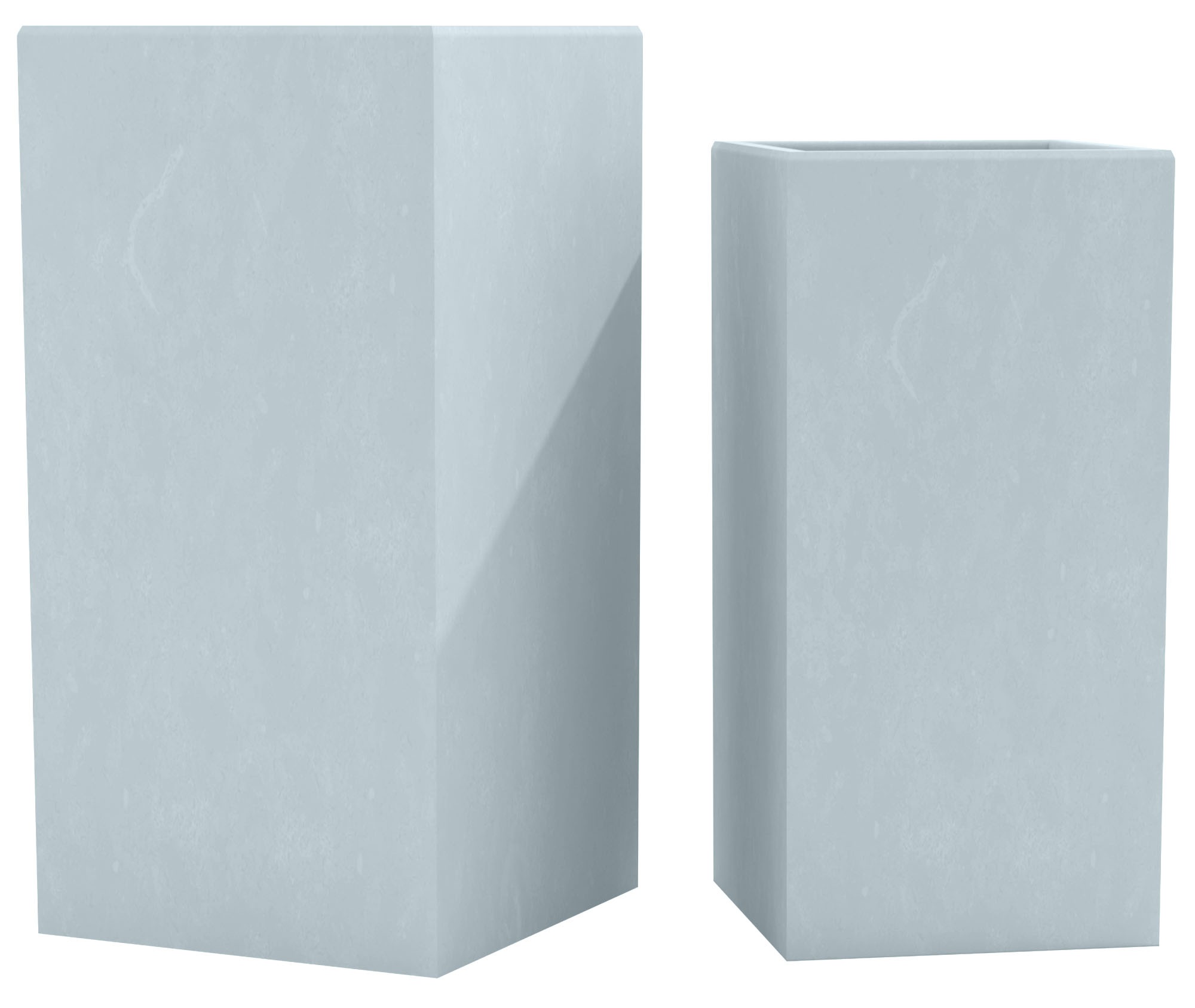 Set di 2 fioriere quadrate 3