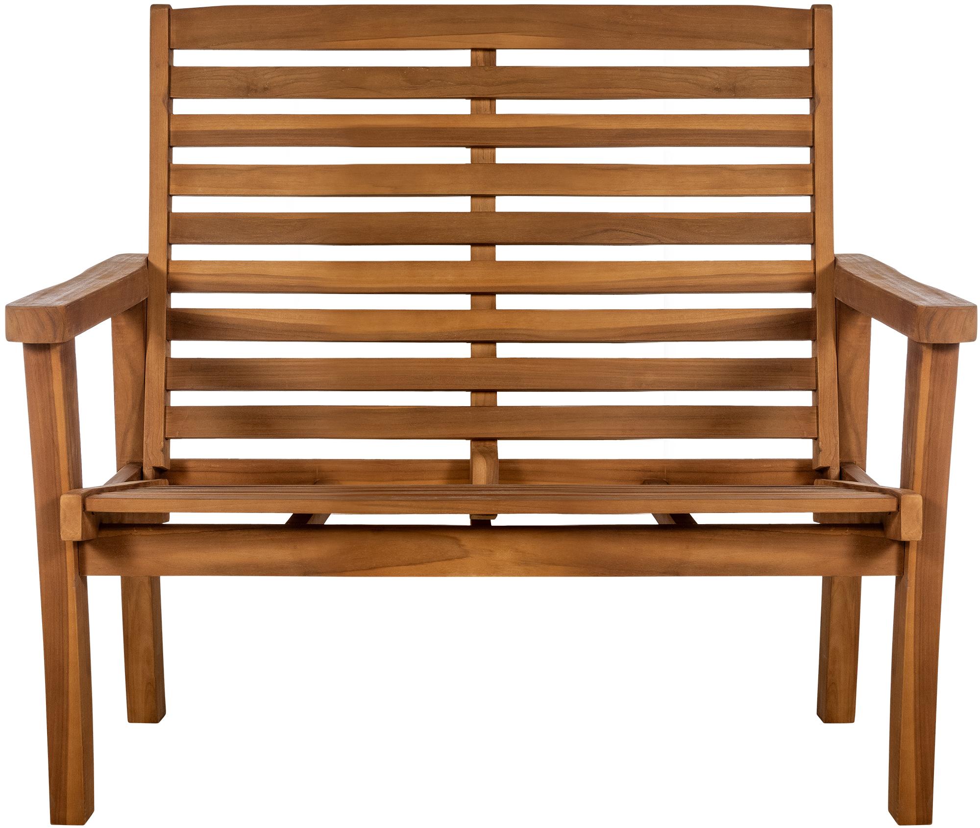 Panca in teak Nicosia con schienale reclinabile