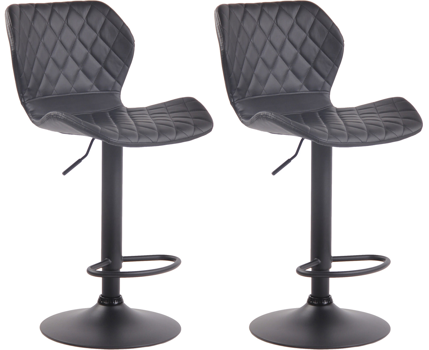 Set 2 sgabelli bar Cork in similpelle