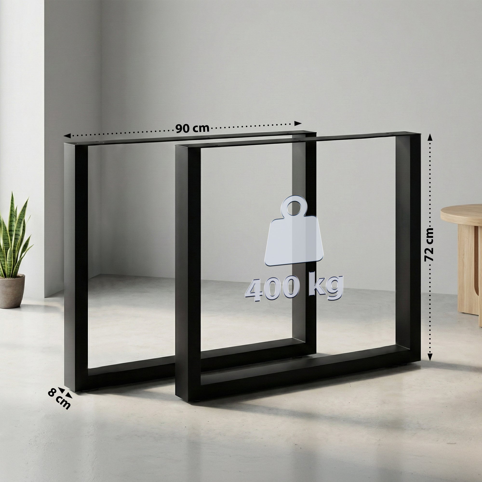 Set di 2 Gambe per Tavolo Ilkan