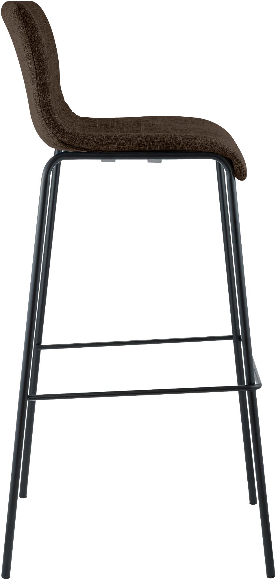 Sgabello da bar Hover in tessuto con base a quattro gambe