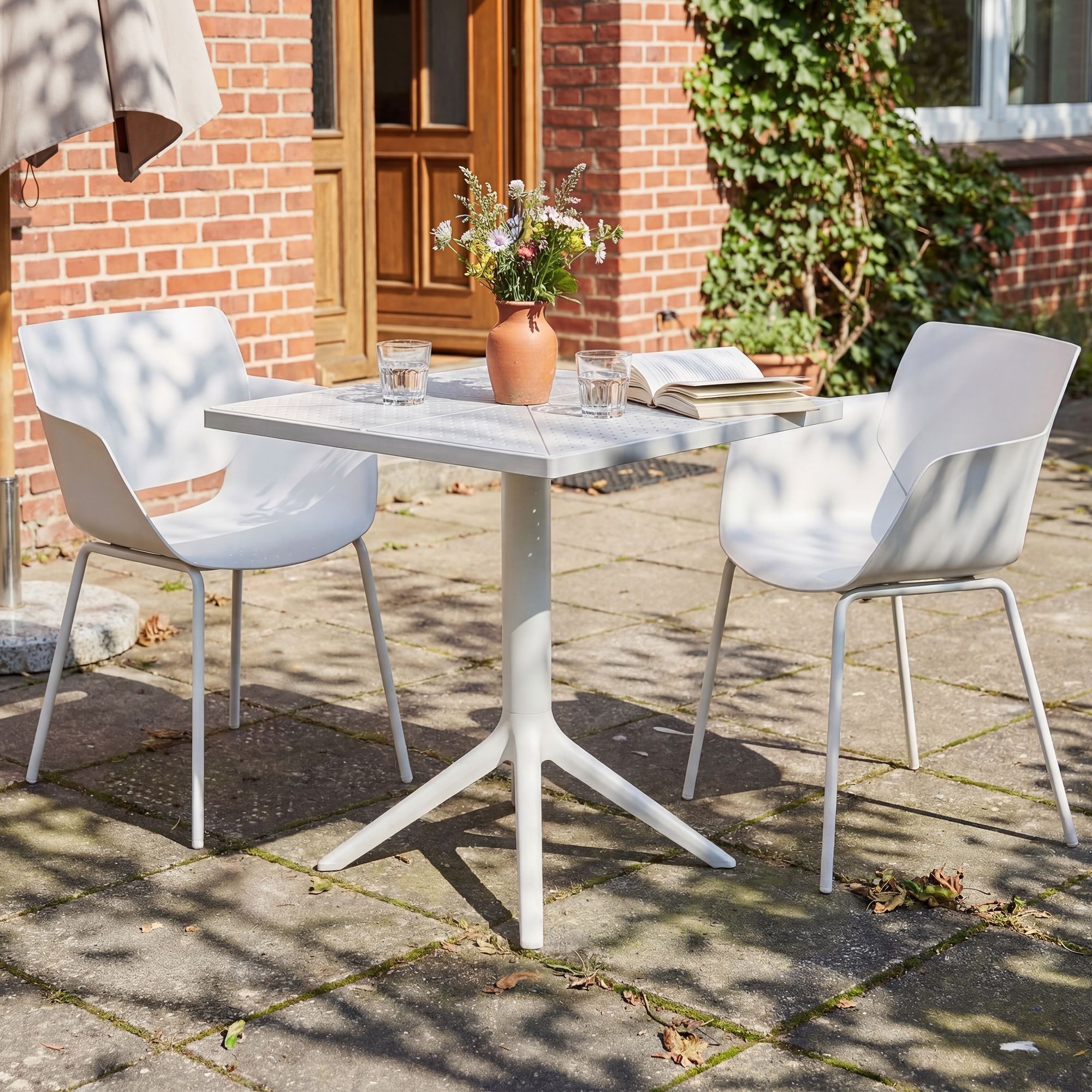 Set da giardino Norva con 2 sedie