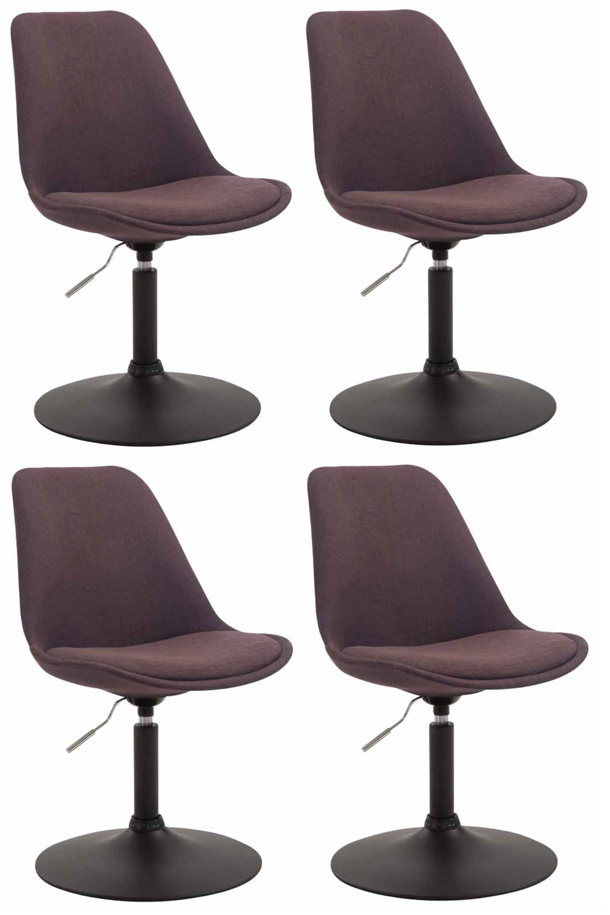 Set di 4 sedie da pranzo in tessuto Maverick