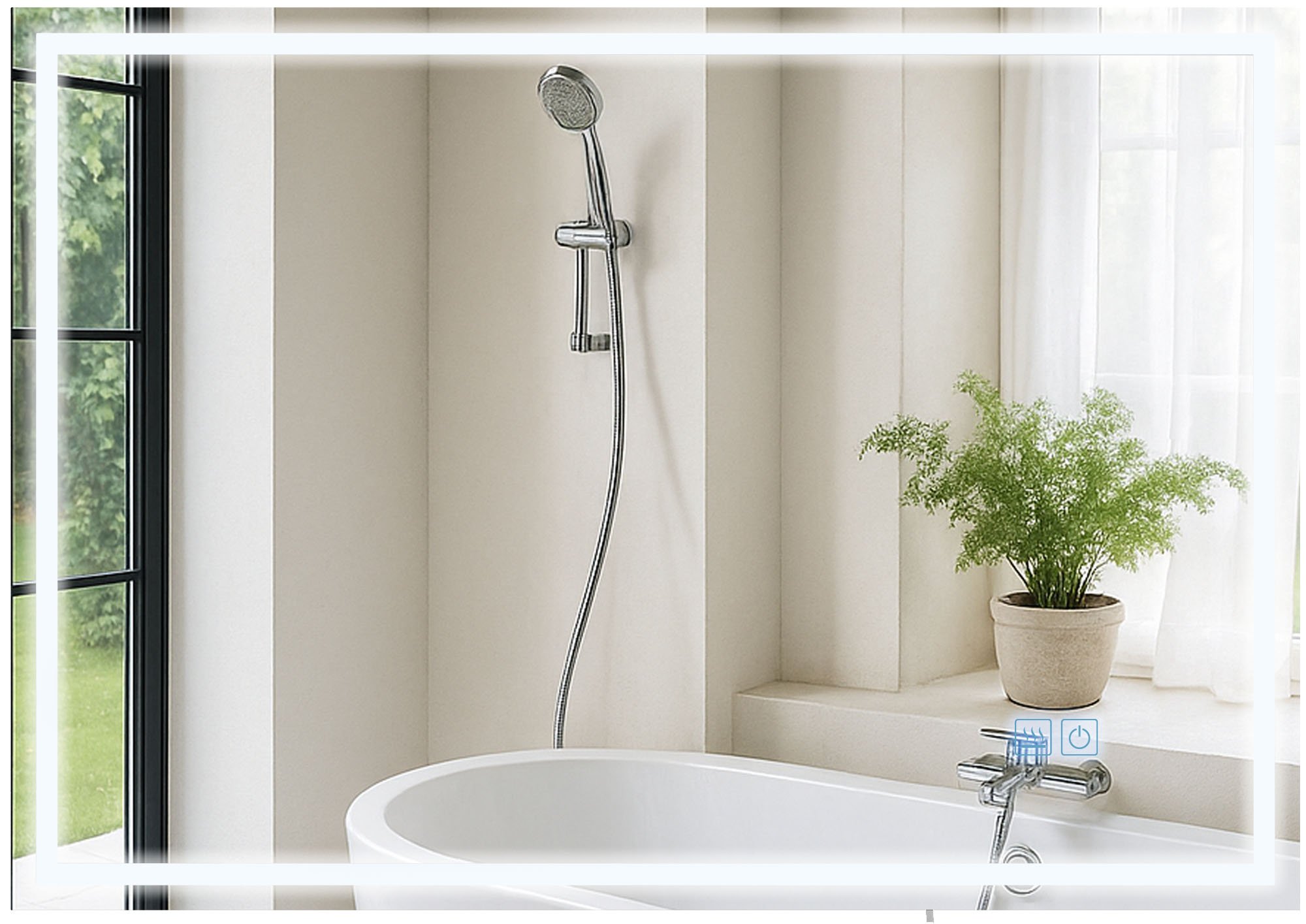 Specchio da bagno Jaffrey con Bluetooth