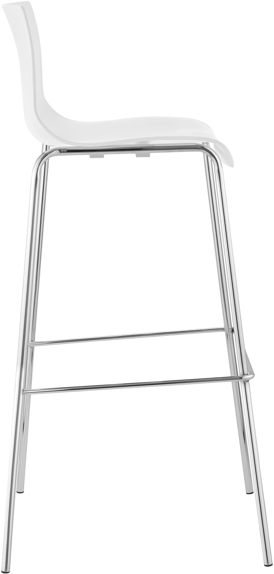 Set di 2 sgabelli da bar Hover in plastica con base a 4 gambe