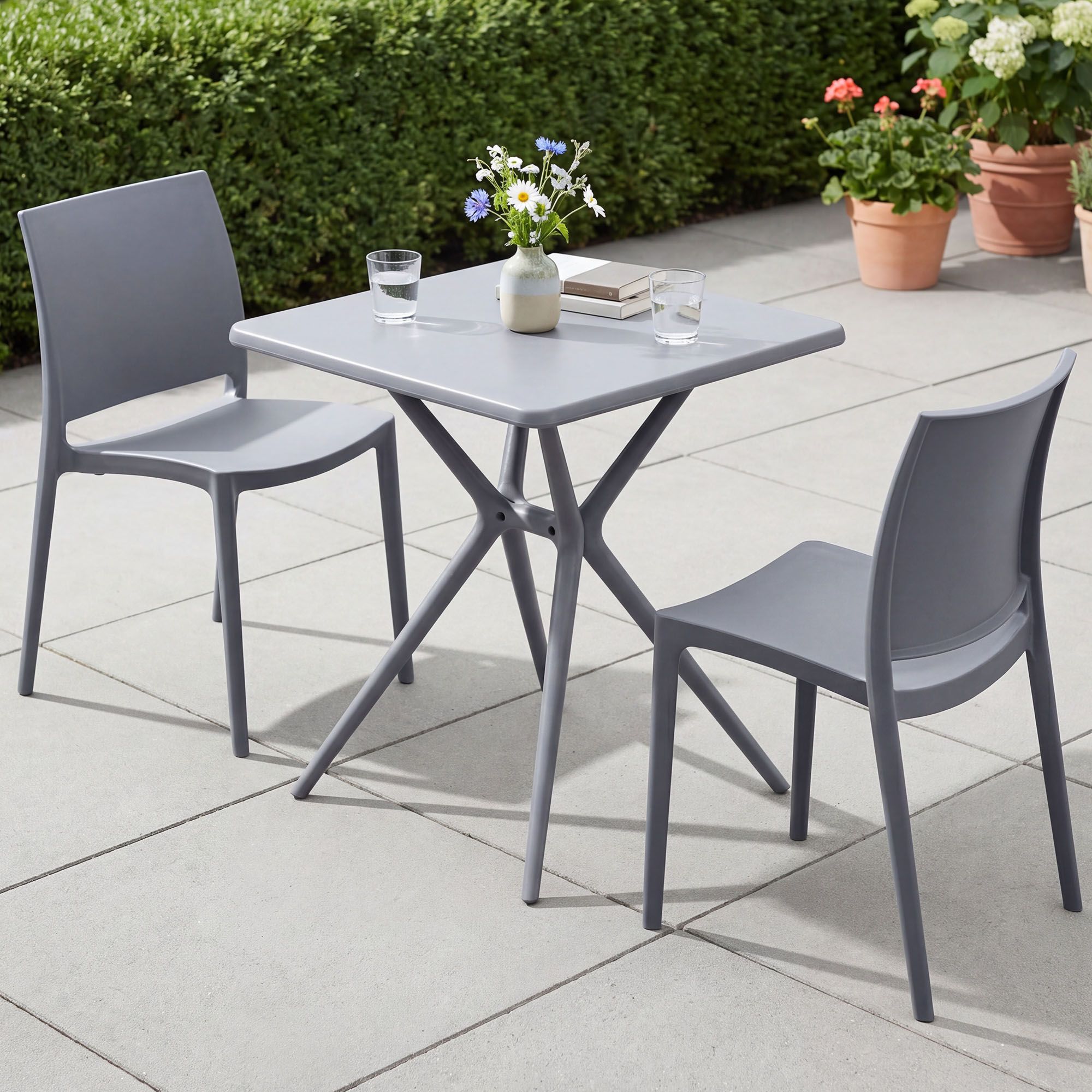 Set da giardino Amino con 2 sedie