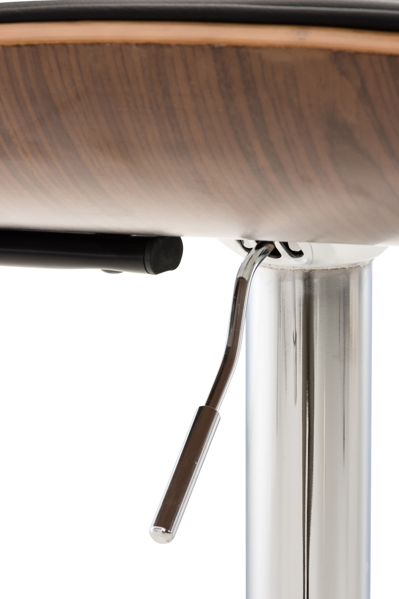 Coppia Sgabelli Design Rétro Sarnia In Legno E Similpelle